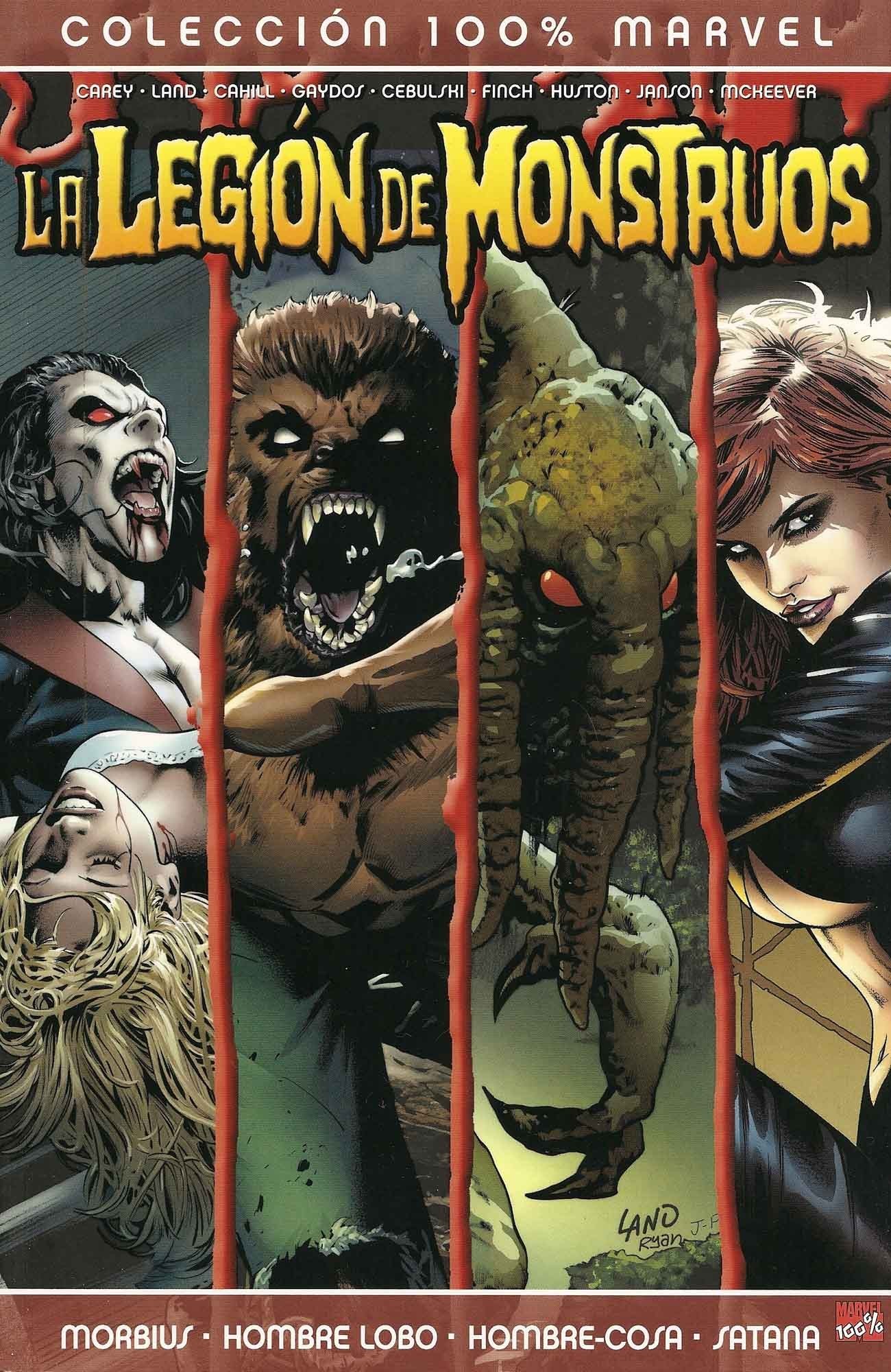 Portada ampliada de LA LEGION DE MONSTRUOS