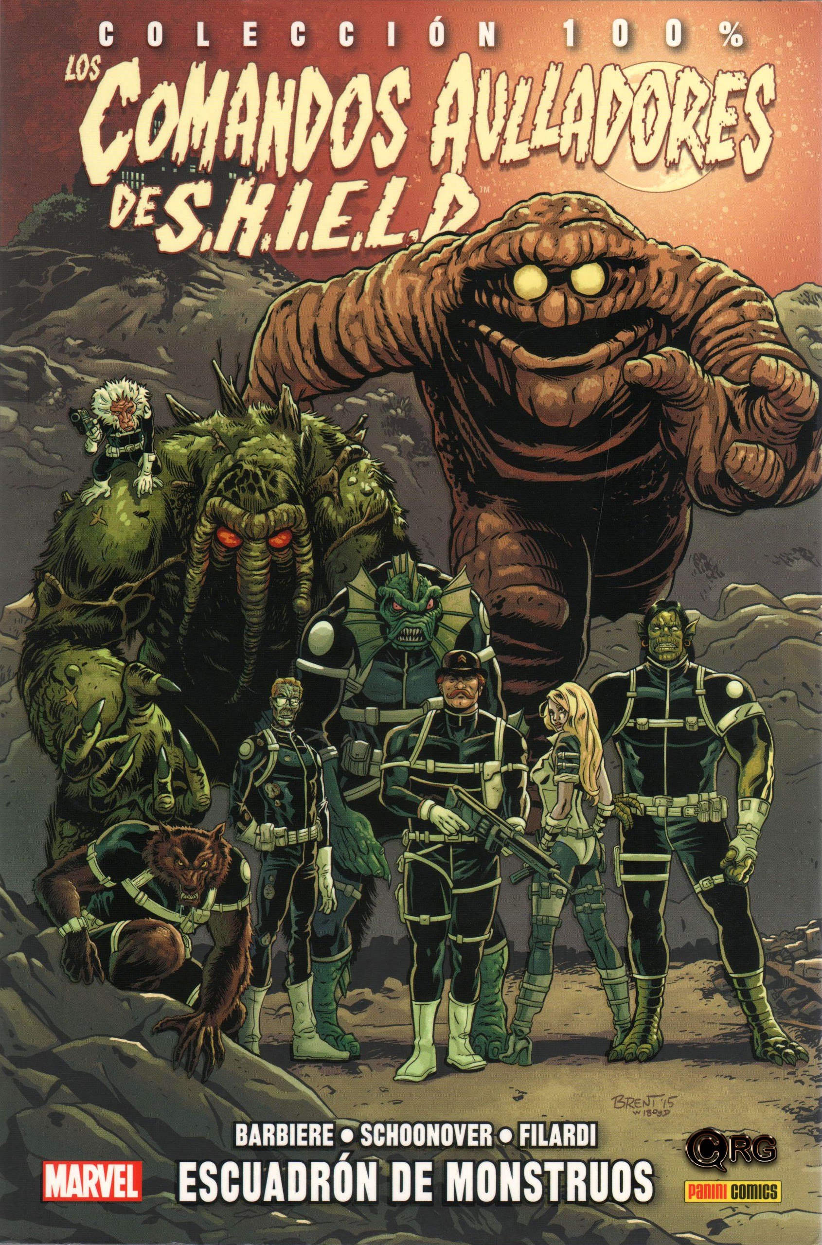 Portada ampliada de Los Comandos Aulladores de S.H.I.E.L.D.