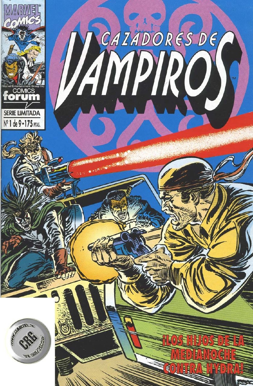 Portada ampliada de CAZADORES DE VAMPIROS