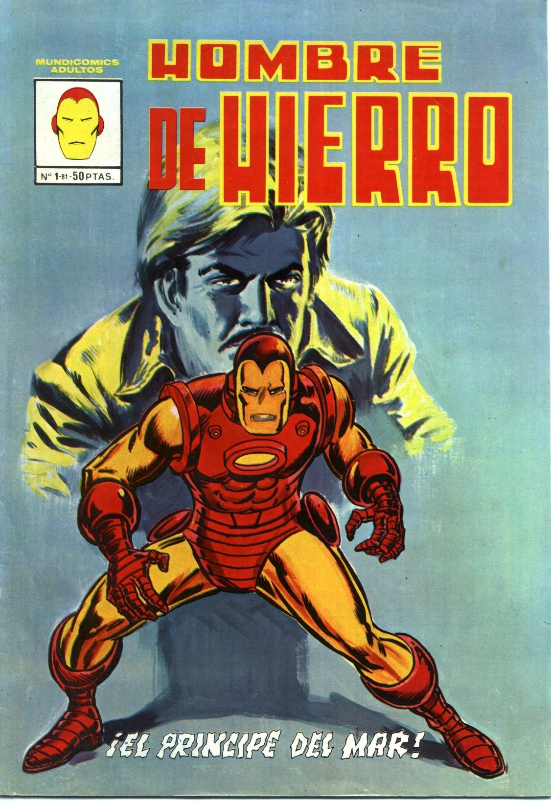 Portada ampliada de HOMBRE DE HIERRO