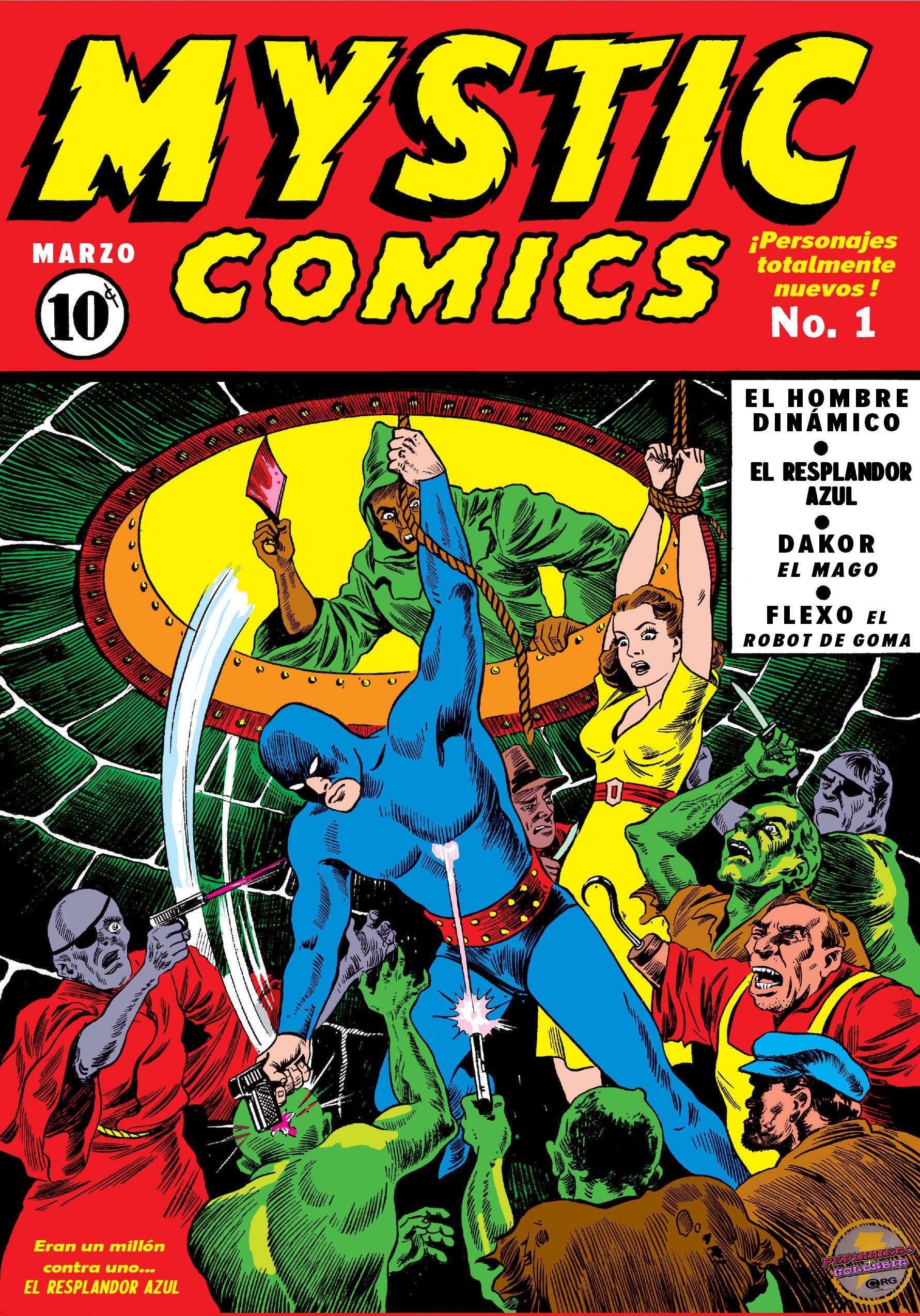 Portada ampliada de MYSTIC COMICS