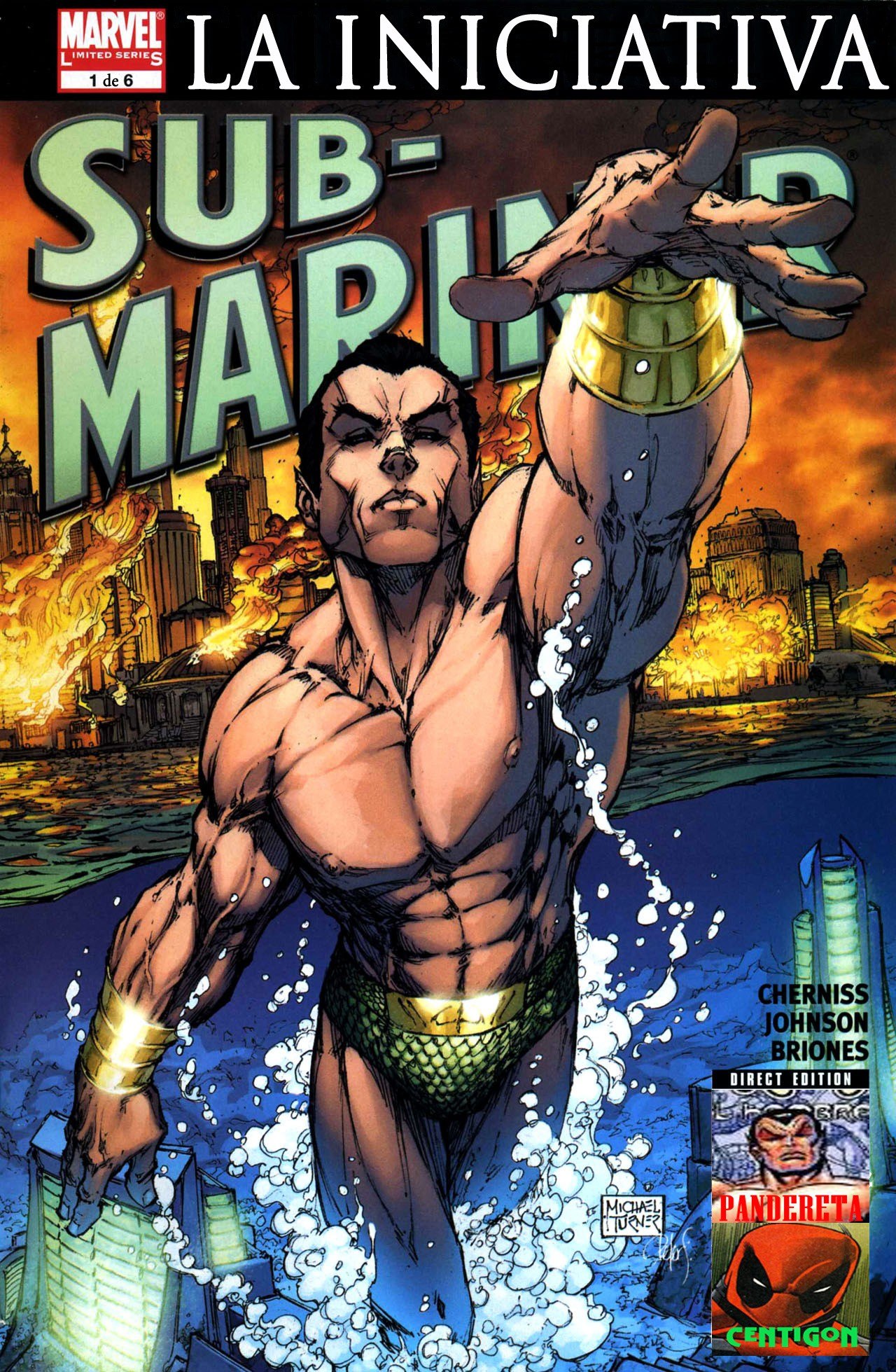 Portada ampliada de LA INICIATIVA SUB-MARINER
