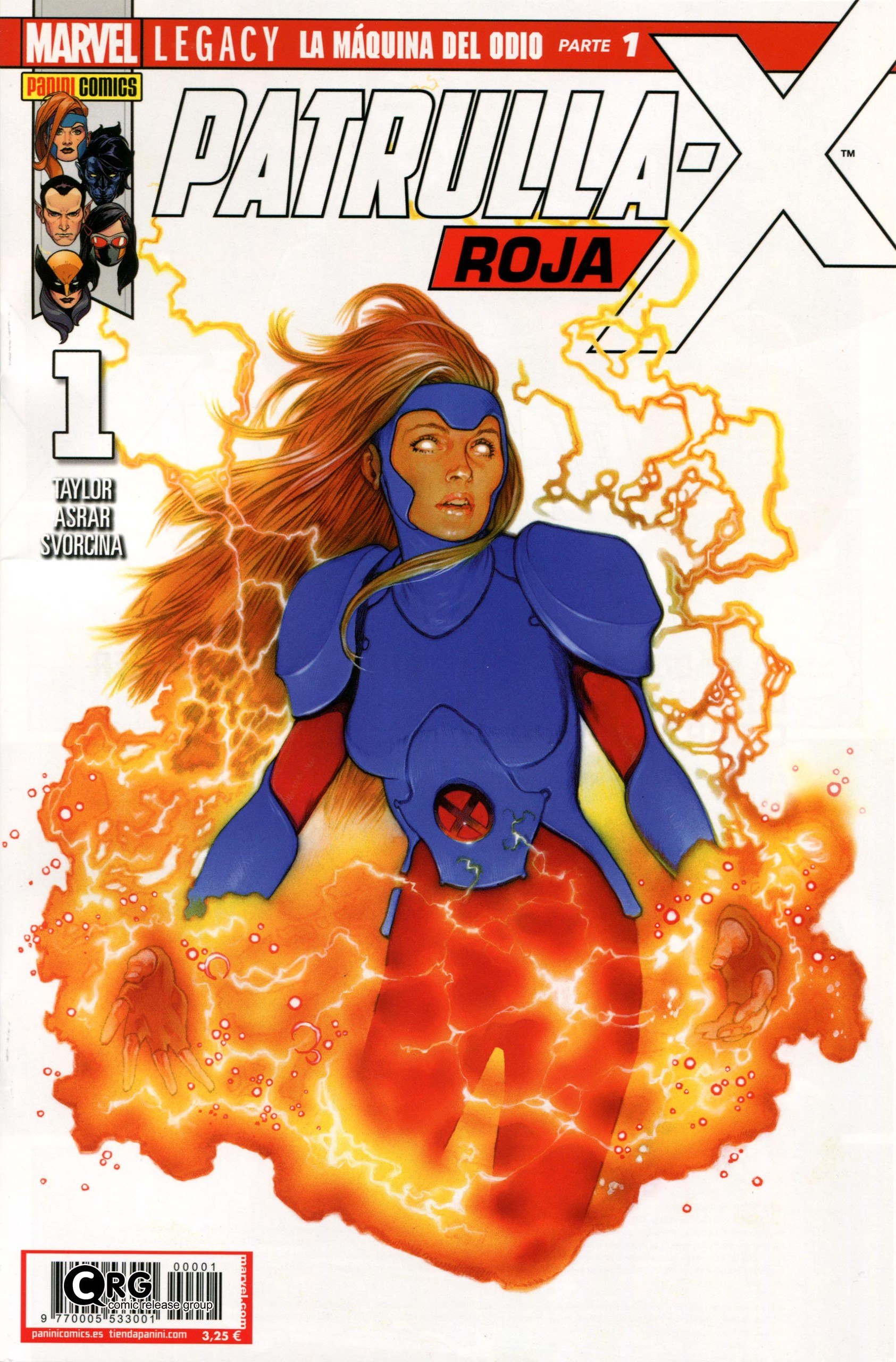 Portada ampliada de PATRULLA-X ROJA