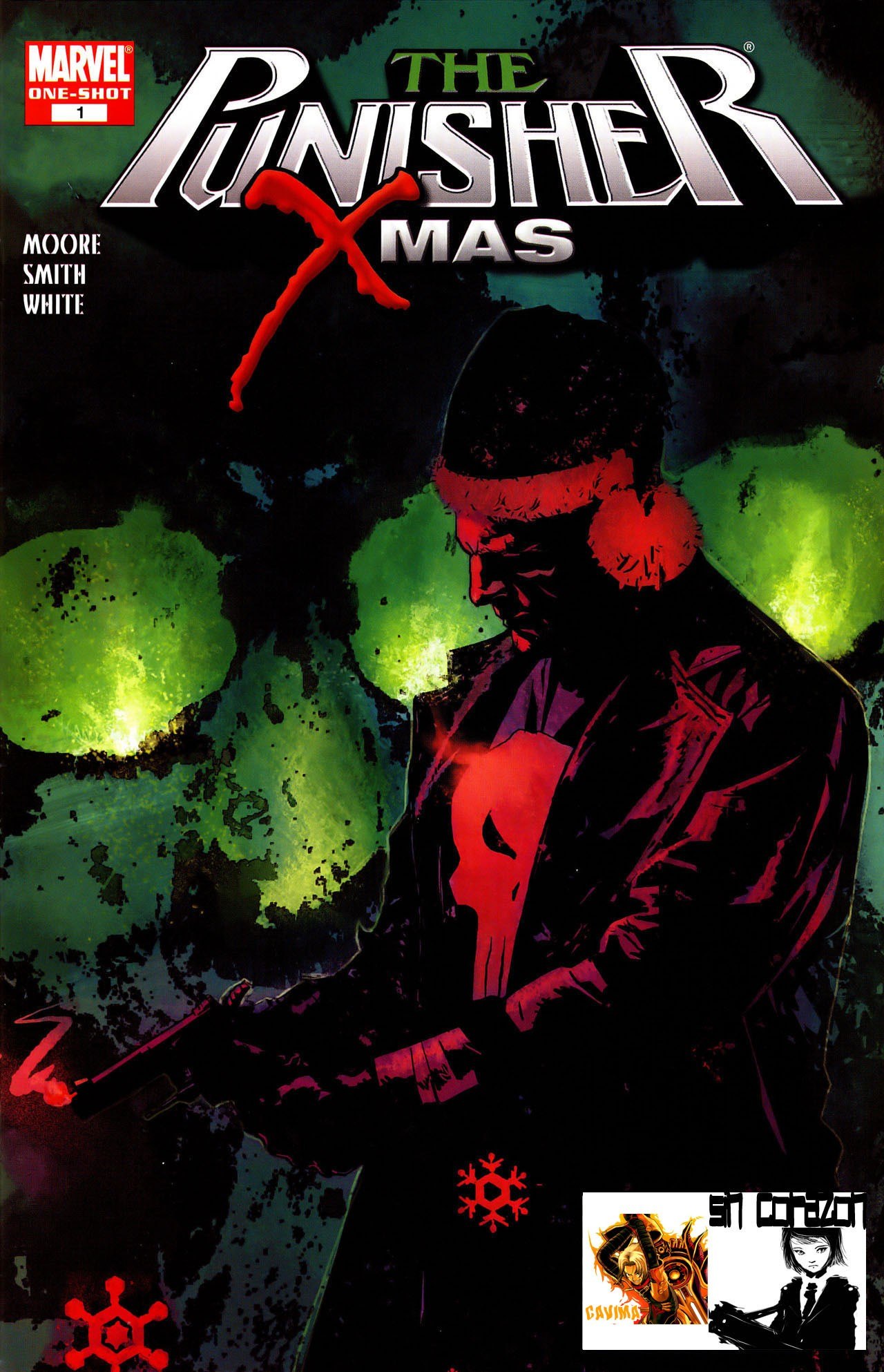 Portada ampliada de THE PUNISHER XMAS