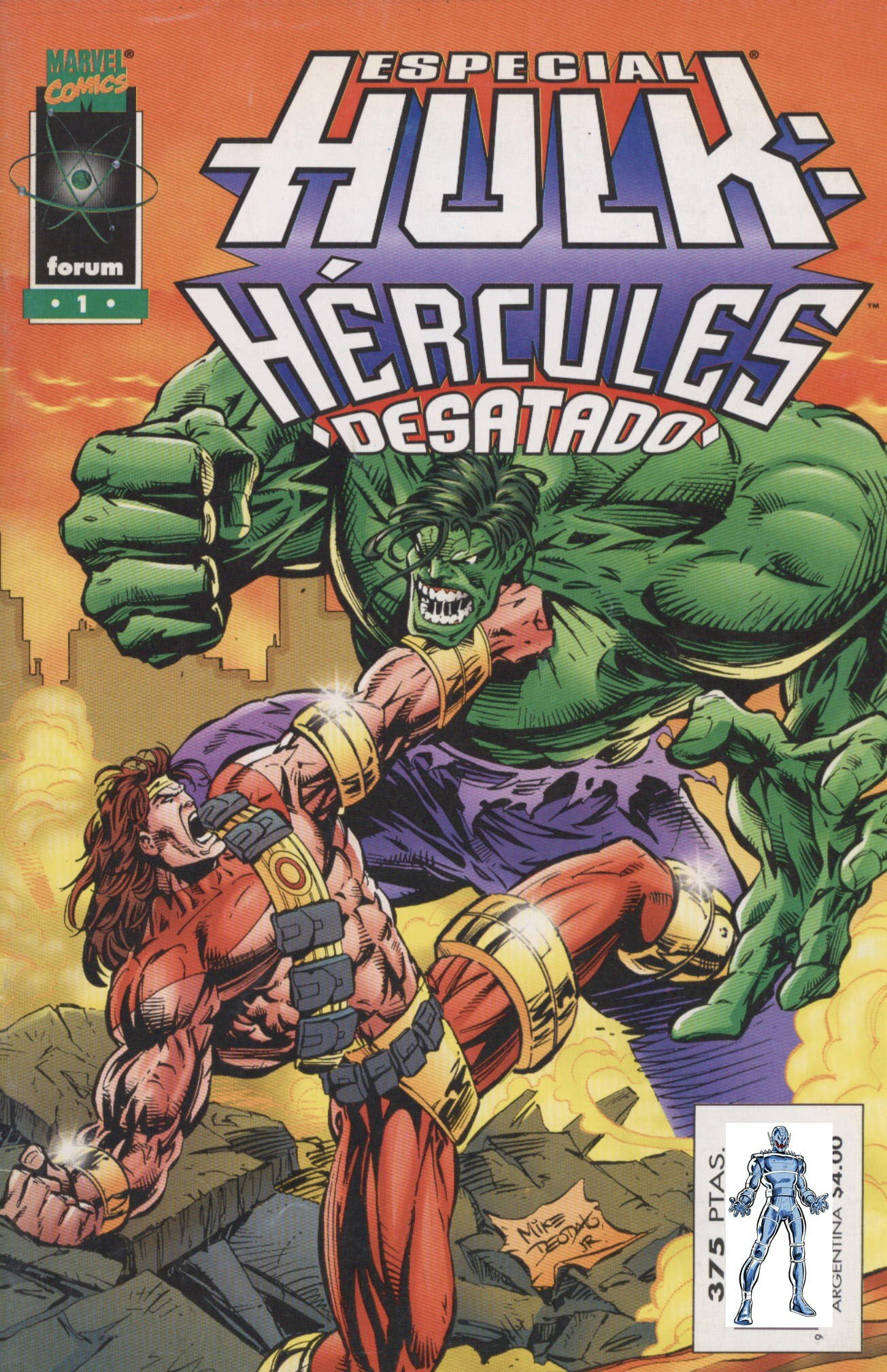 Portada ampliada de ESPECIAL HULK: HÉRCULES DESATADO