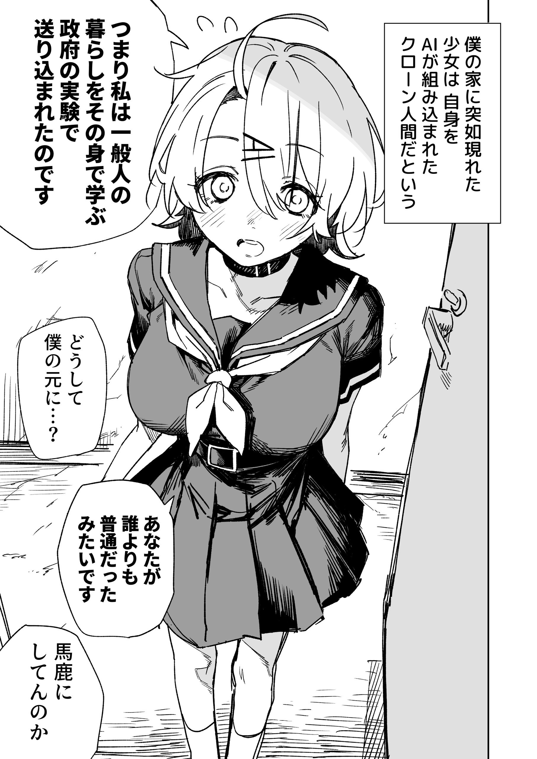 Portada ampliada de Futsuu wo Oshiete! Clone-chan - Volumen S_N