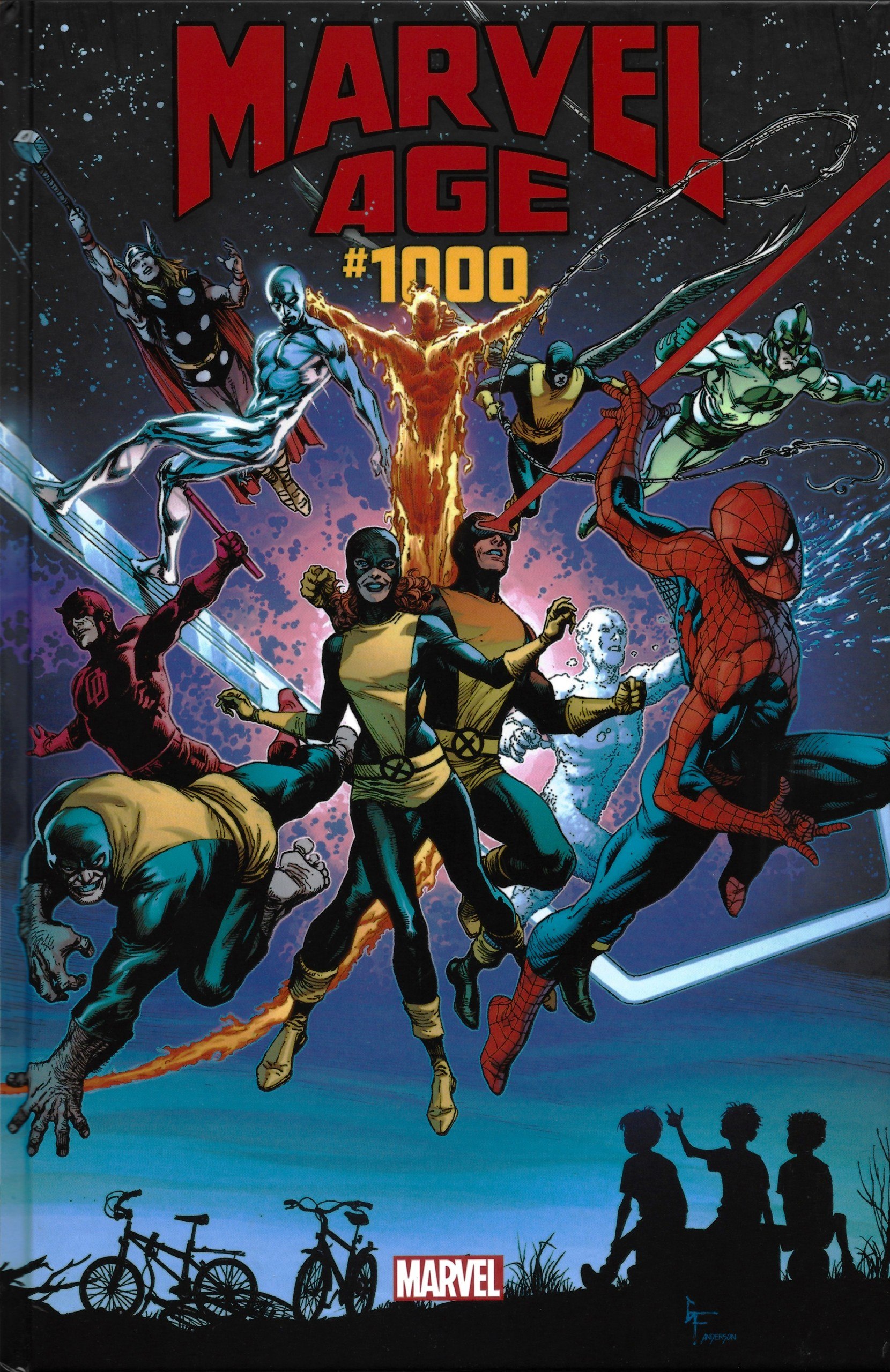 Portada ampliada de MARVEL AGE #1000