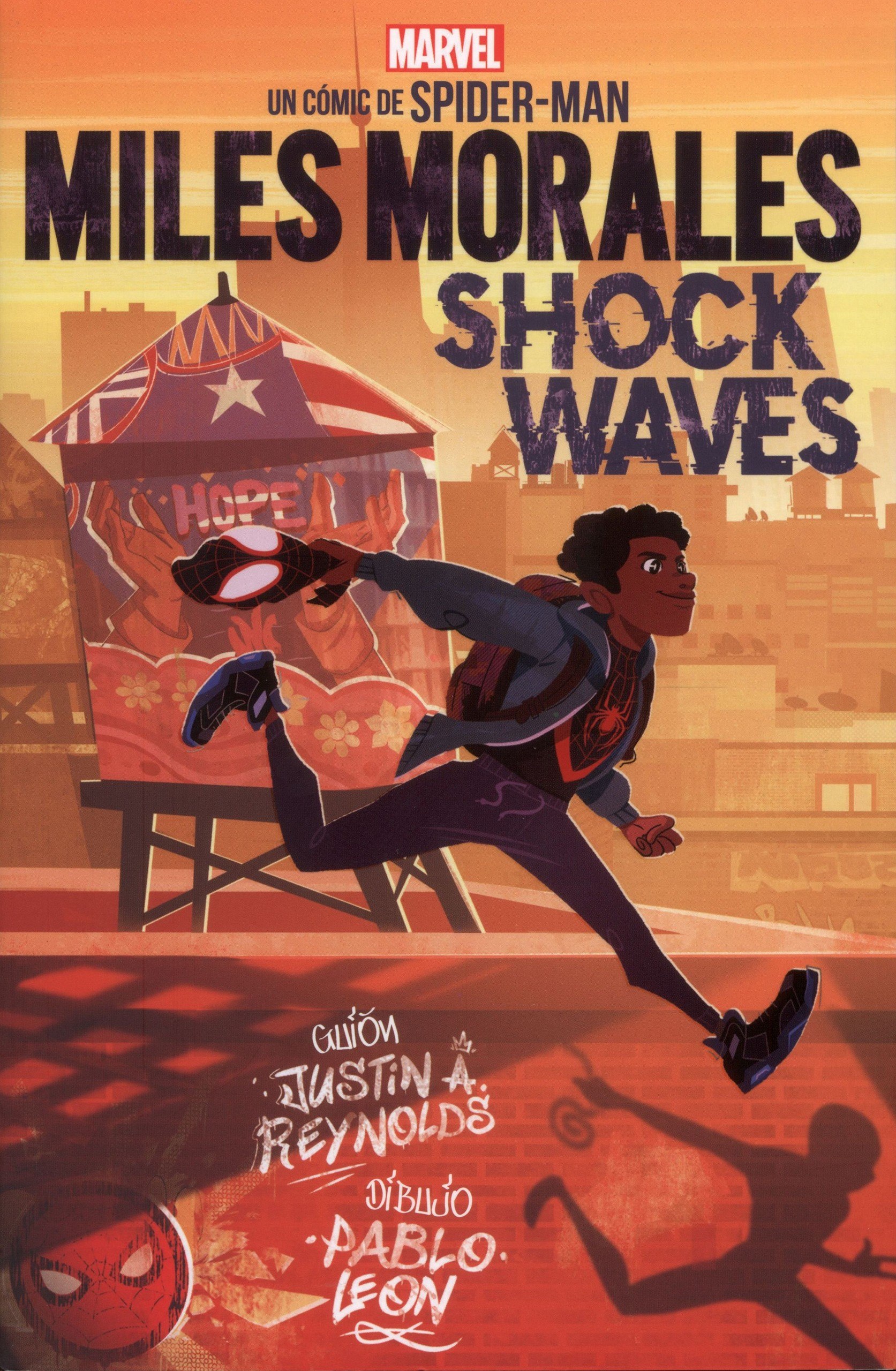 Portada ampliada de MILES MORALES SHOCK WAVES
