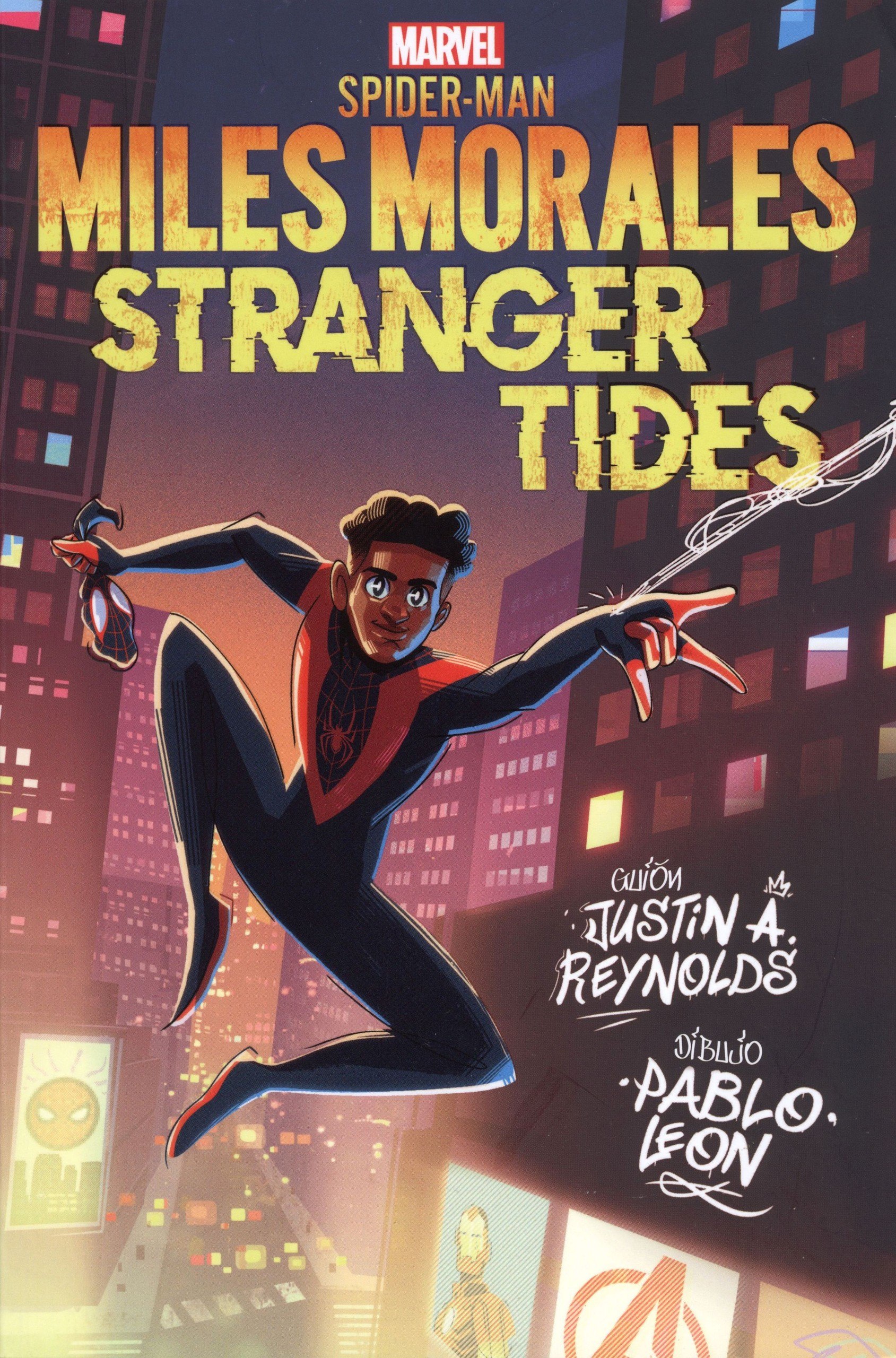 Portada ampliada de MILES MORALES STRANGER TIDES