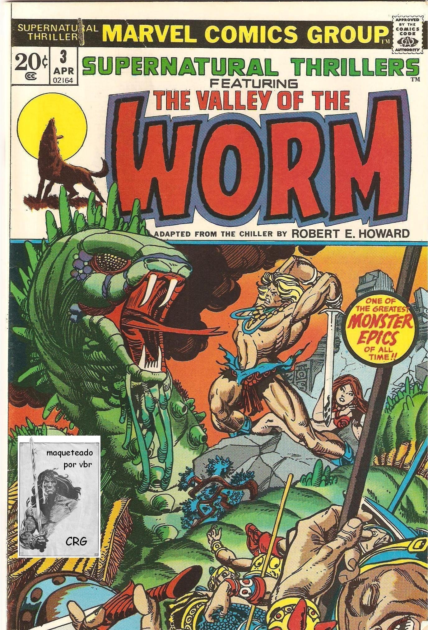 Portada ampliada de The Valley of the Worm