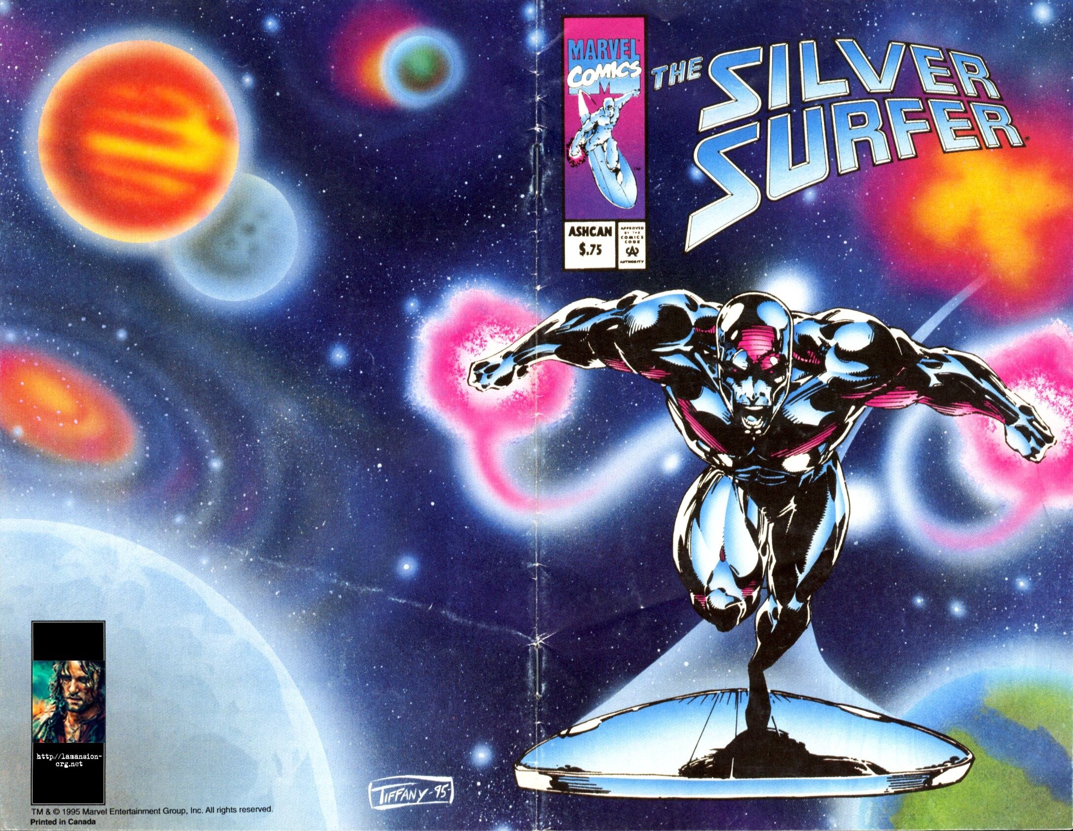 Portada ampliada de THE SILVER SURFER