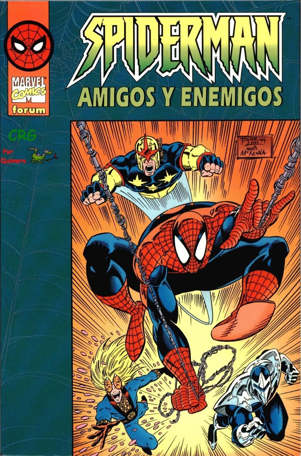 Portada ampliada de SPIDERMAN AMIGOS Y ENEMIGOS