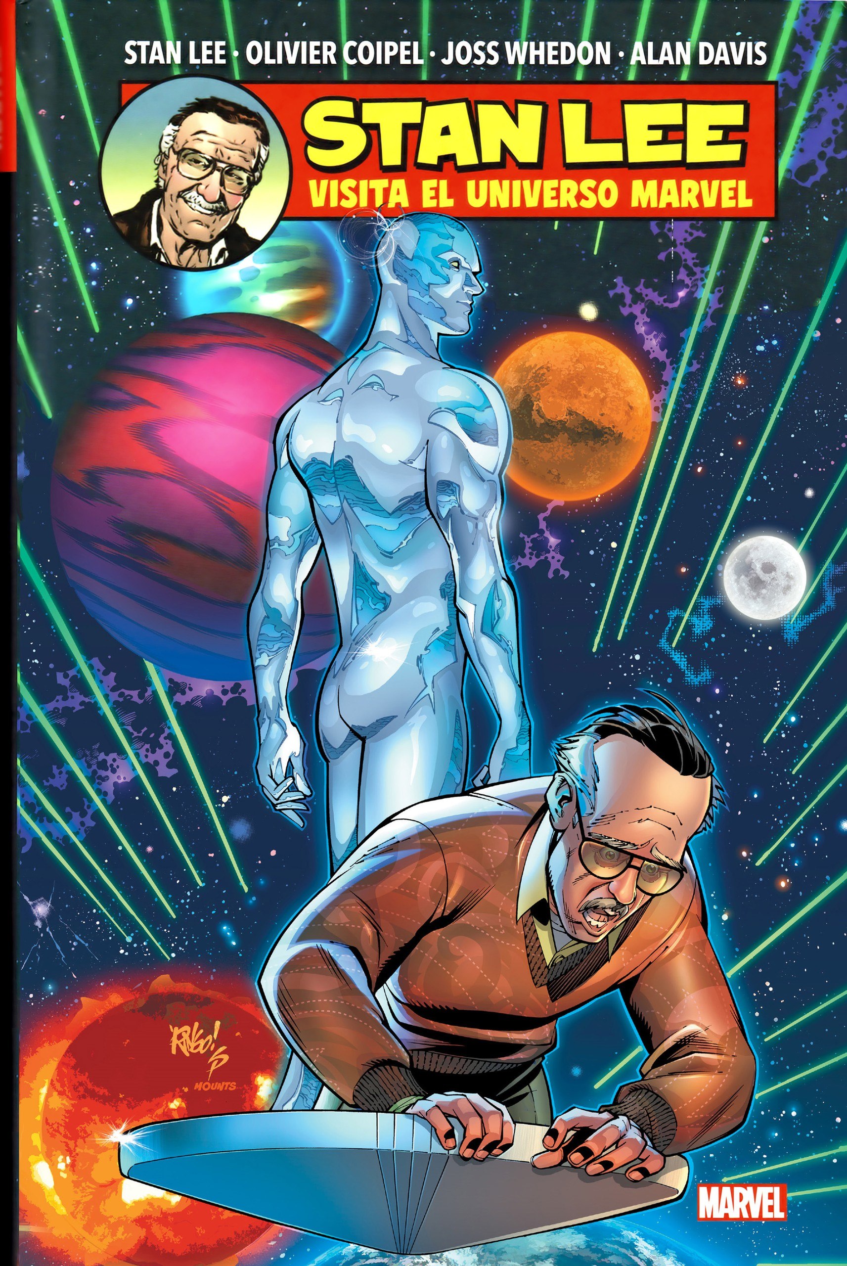 Portada ampliada de STAN LEE VISITA EL UNIVERSO MARVEL
