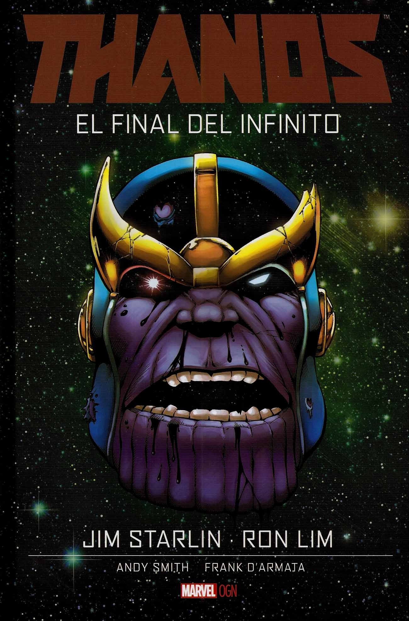 Portada ampliada de THANOS EL FINAL DEL INFINITO