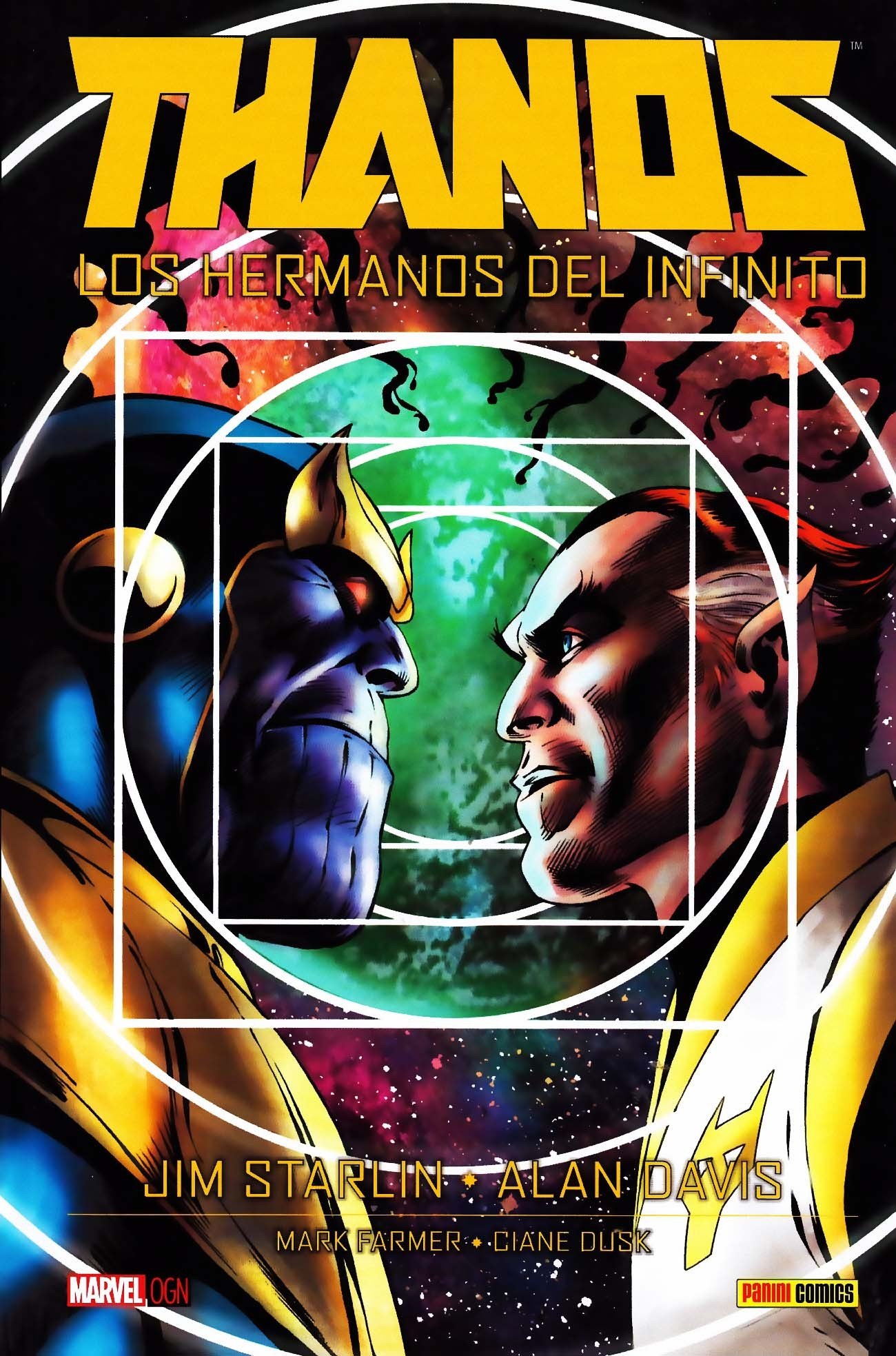 Portada ampliada de THANOS LOS HERMANOS DEL INFINITO