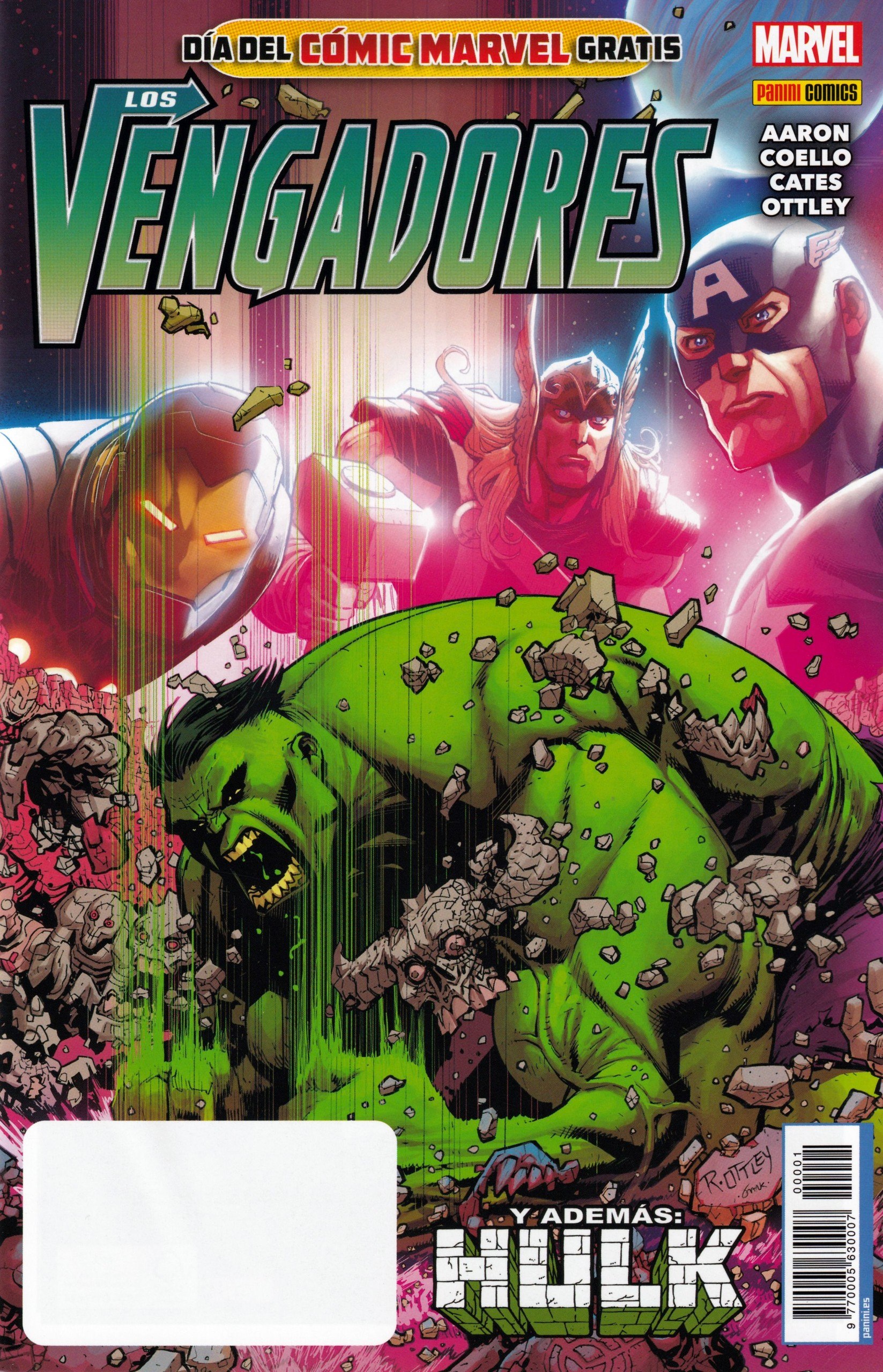 Portada ampliada de LOS VENGADORES