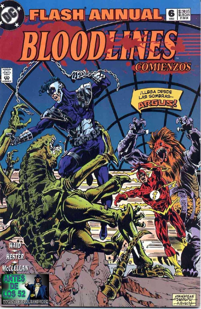 Portada ampliada de FLASH ANNUAL BLOODLINES COMIENZOS