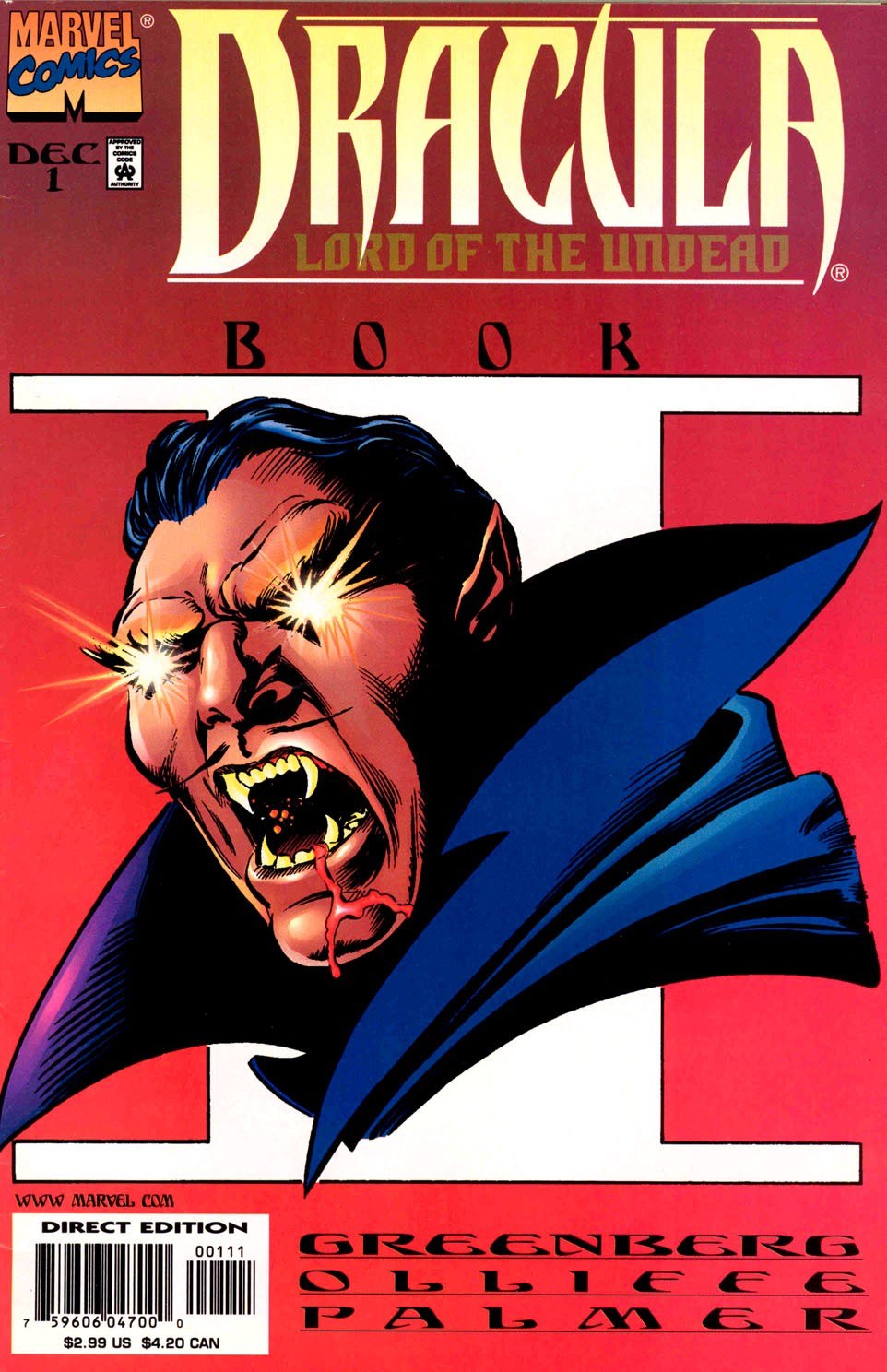 Portada ampliada de DRACULA LORD OF THE UNDEAD BOOK I