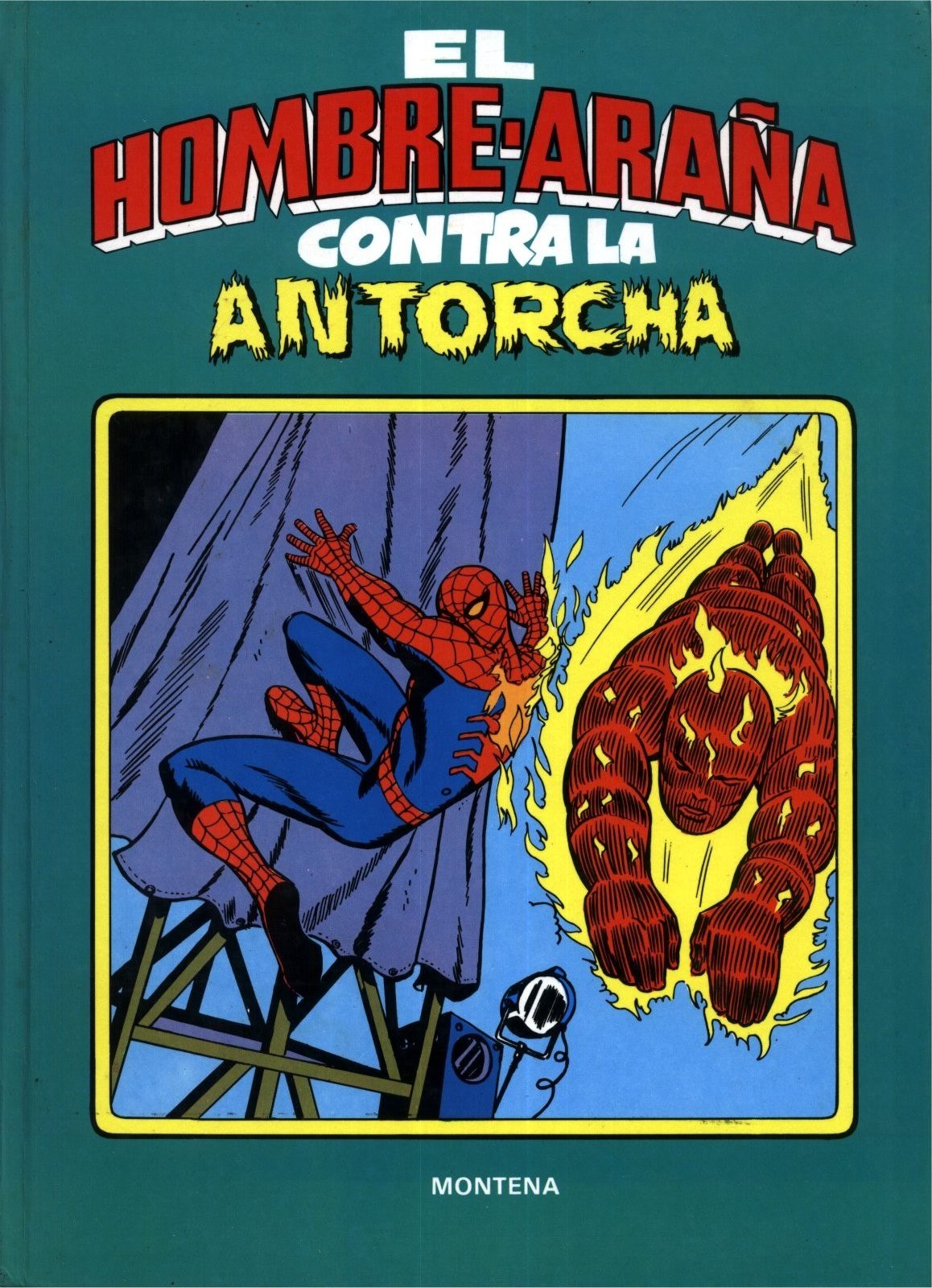 Portada ampliada de EL HOMBRE ARAÑA CONTRA LA ANTORCHA