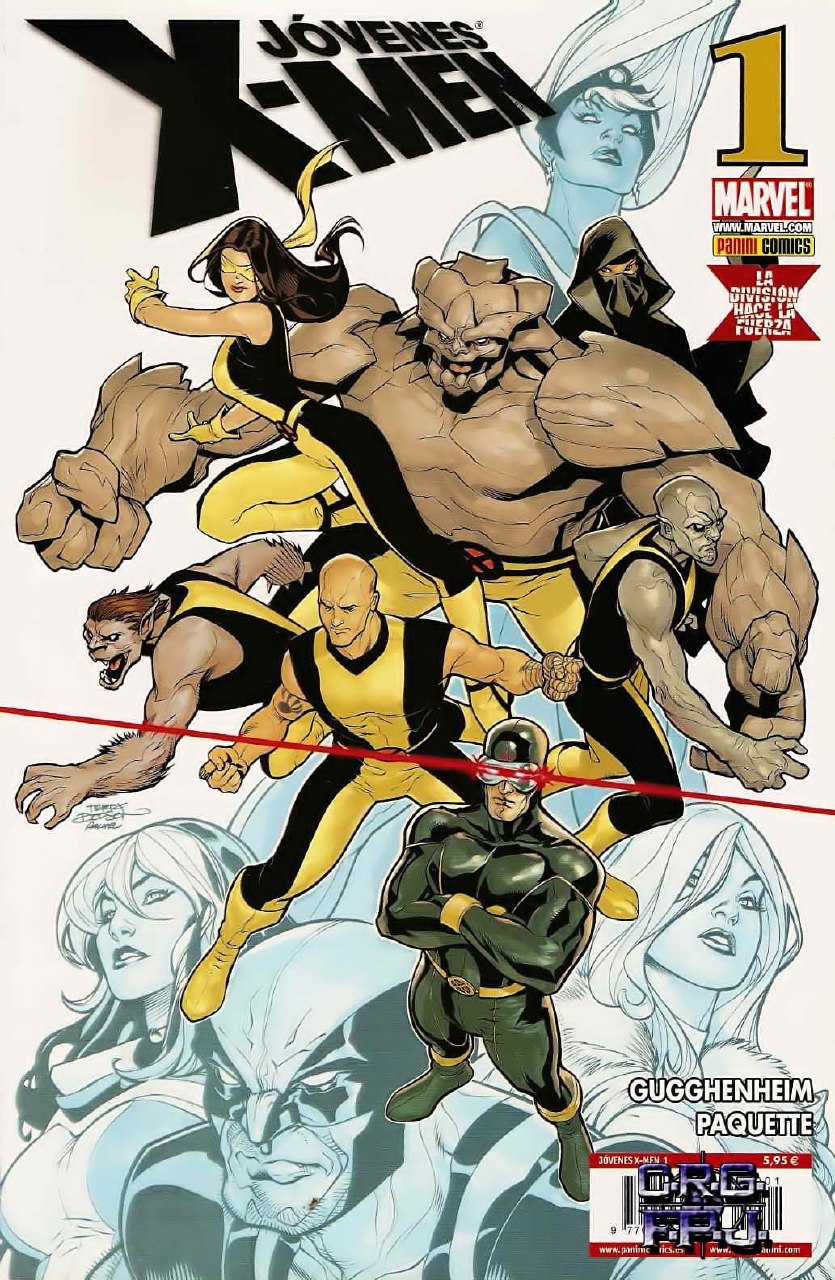 Portada ampliada de JÓVENES X-MEN