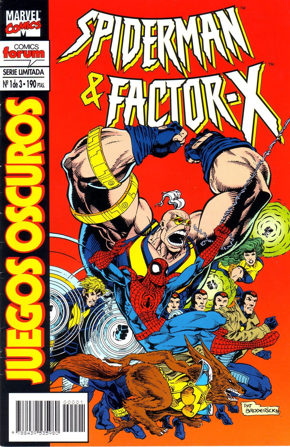 Portada ampliada de SPIDERMAN & FACTOR-X