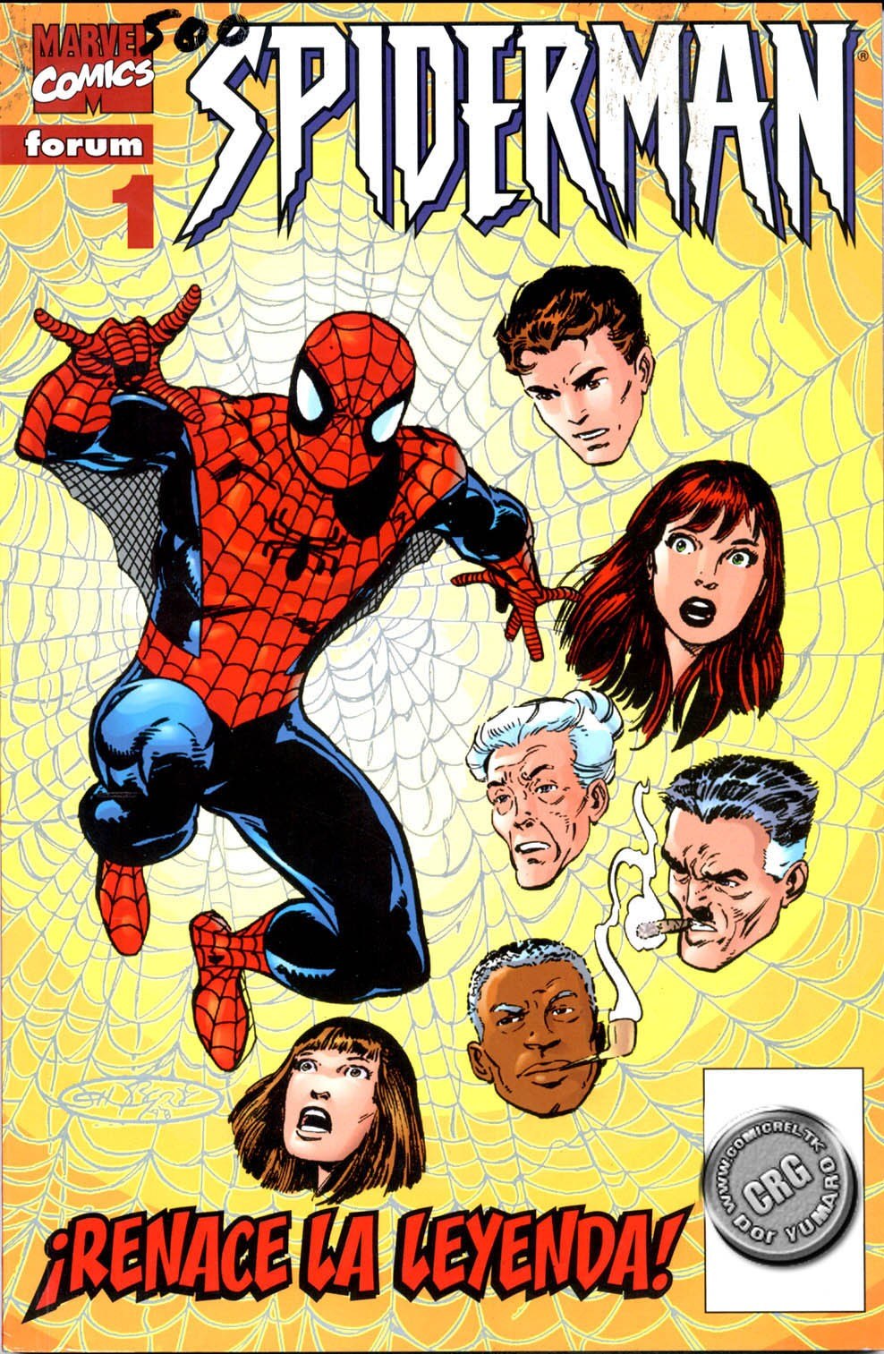 Portada ampliada de SPIDERMAN
