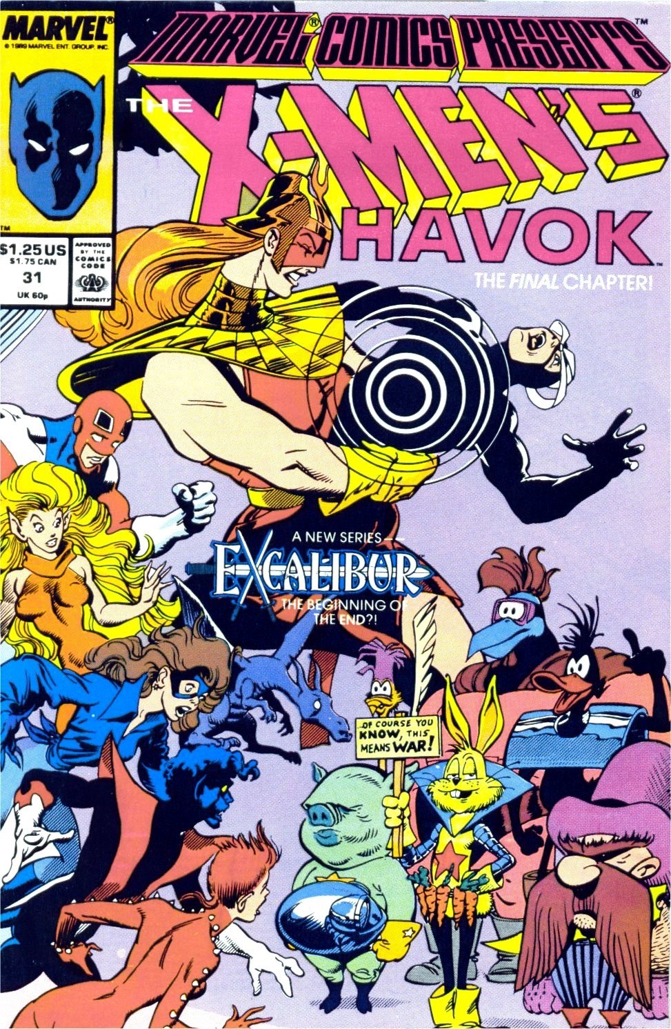 Portada ampliada de THE X-MEN'S HAVOK