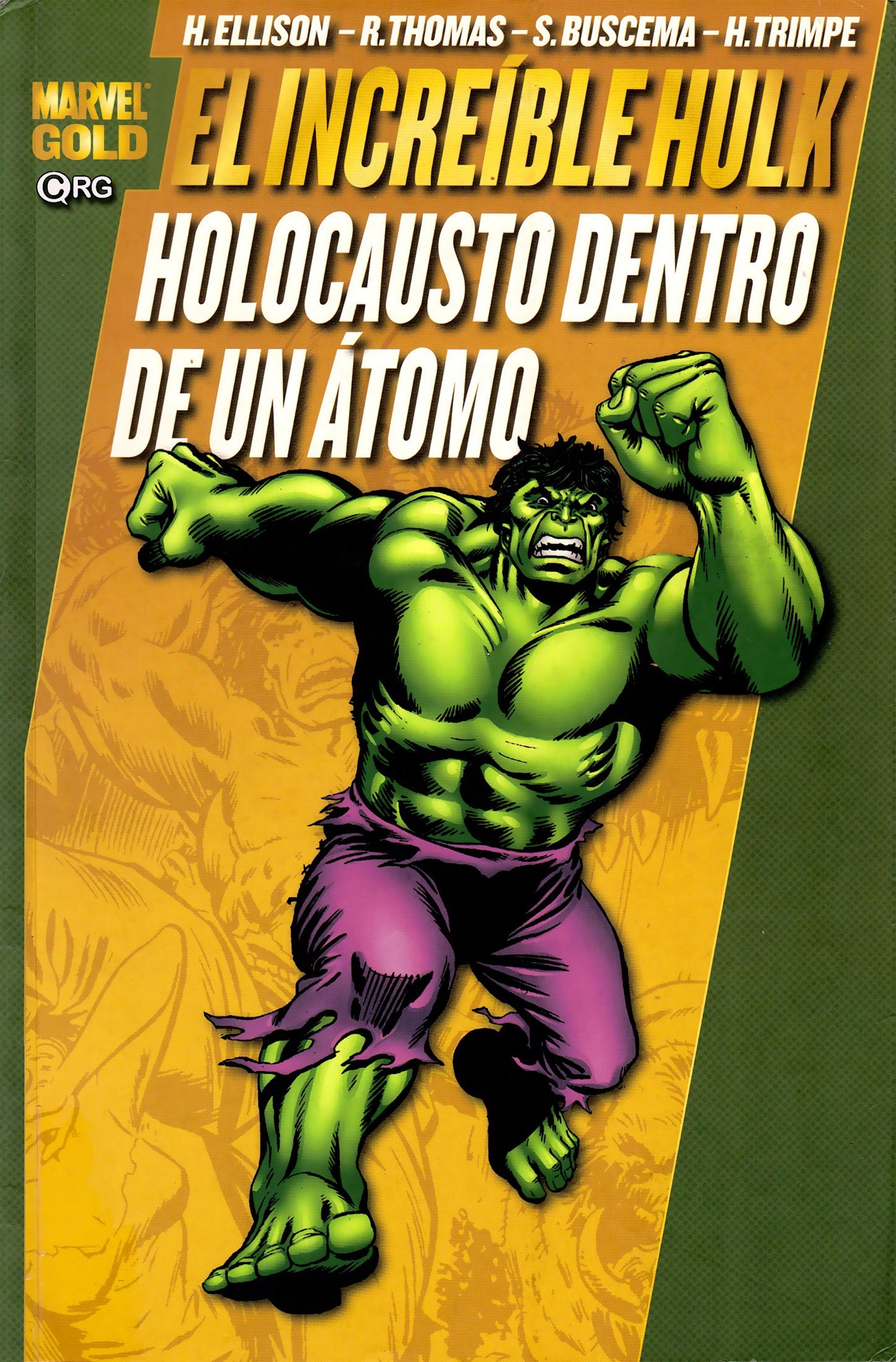 Portada ampliada de EL INCREÍBLE HULK HOLOCAUSTO DENTRO DE UN ÁTOMO