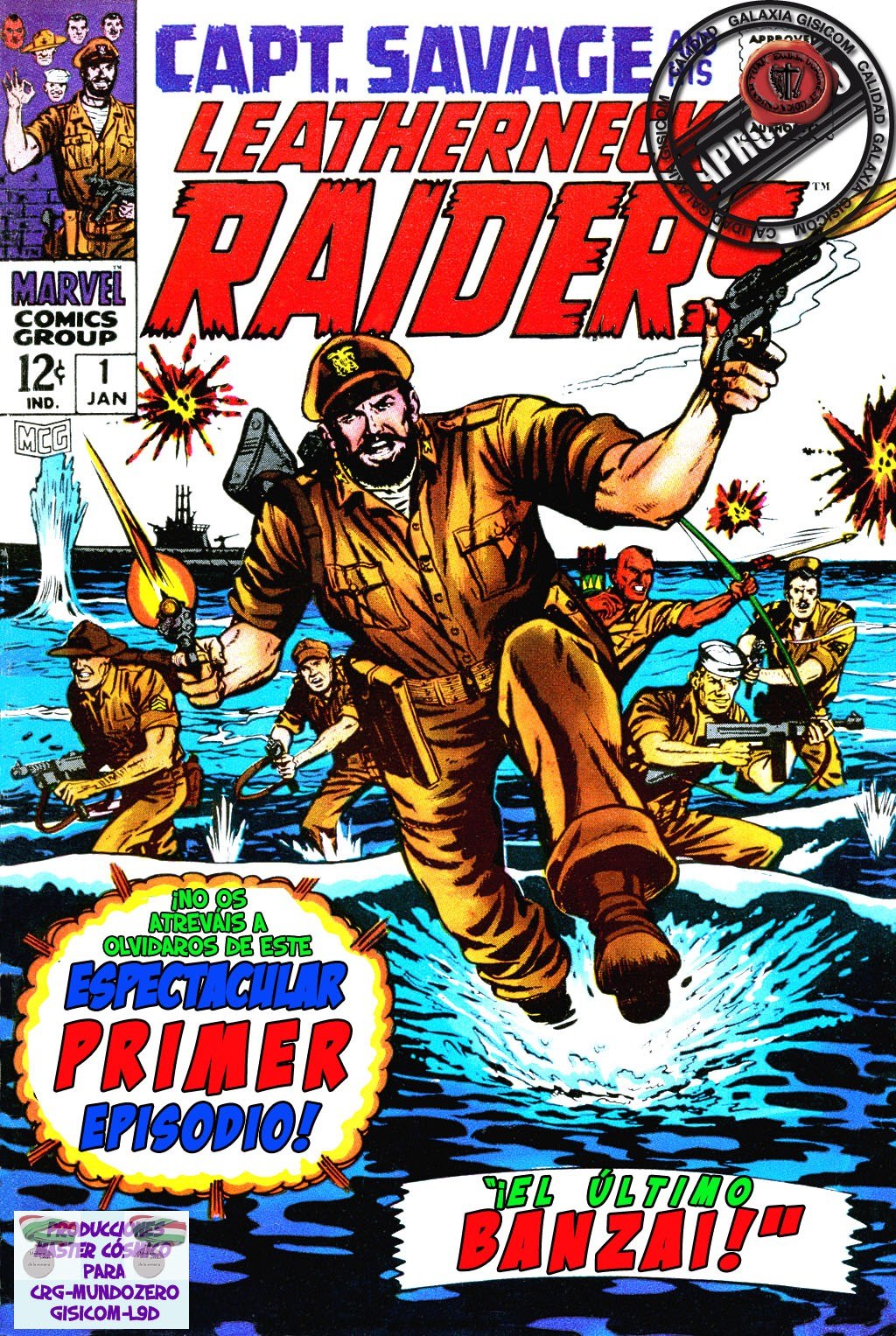 Portada ampliada de CAPT. SAVAGE Y LOS LEATHERNECK RAIDERS