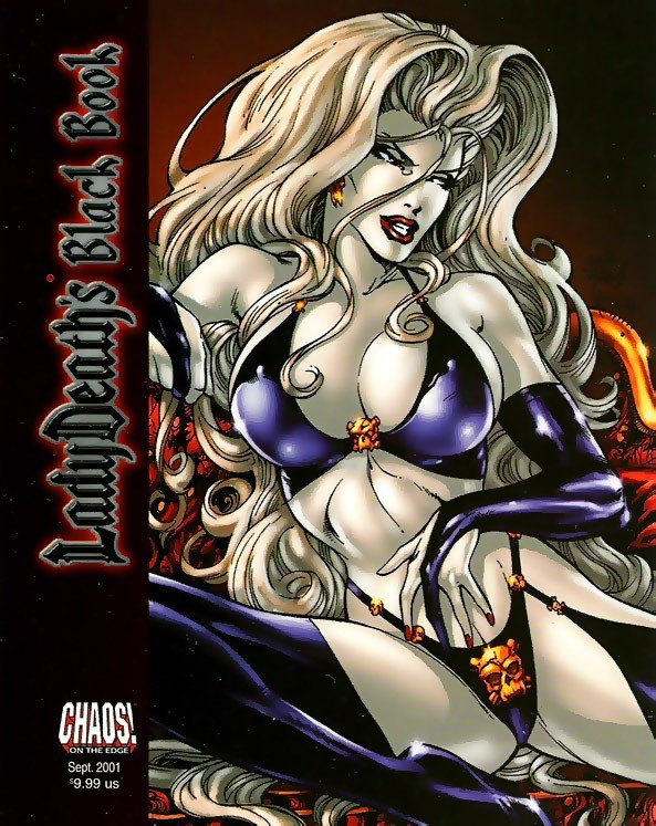 Portada ampliada de Lady Death's Black Book