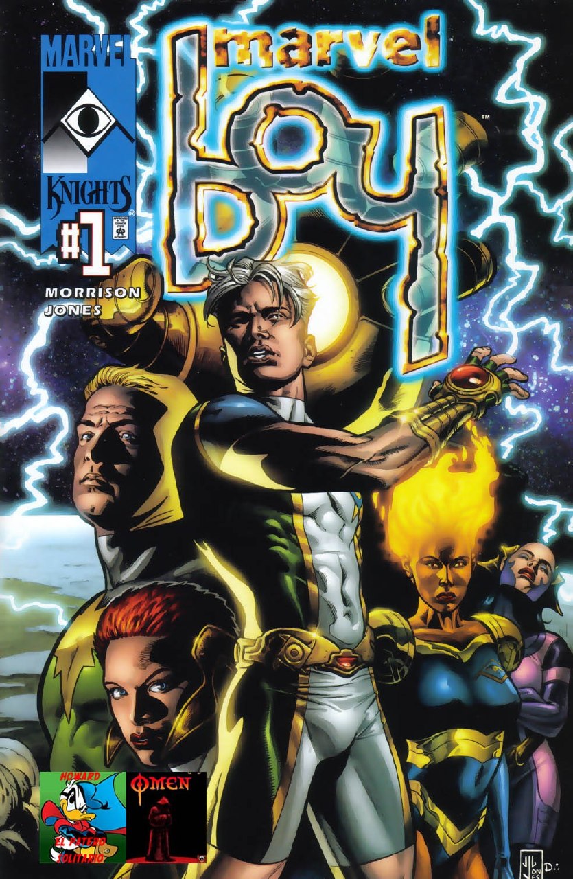 Portada ampliada de Marvel Boy