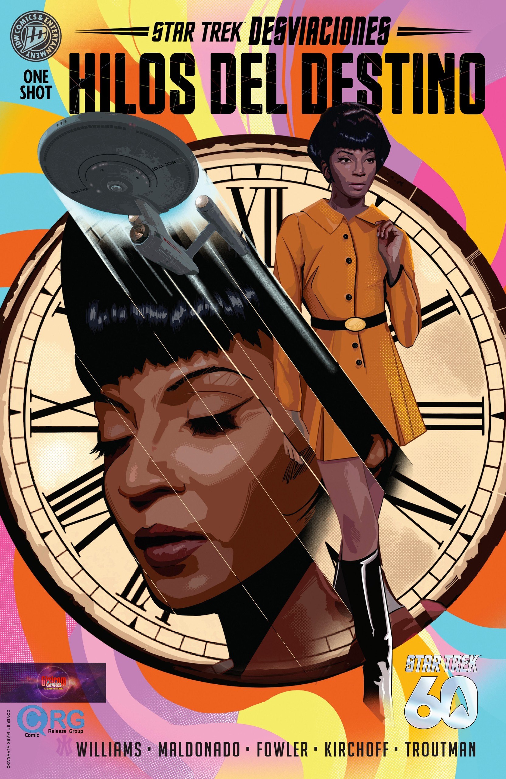 Portada ampliada de STAR TREK DESVIACIONES HILLOS DEL DESTINO