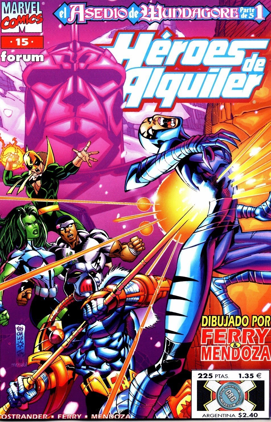 Portada ampliada de Héroes de Alquiler