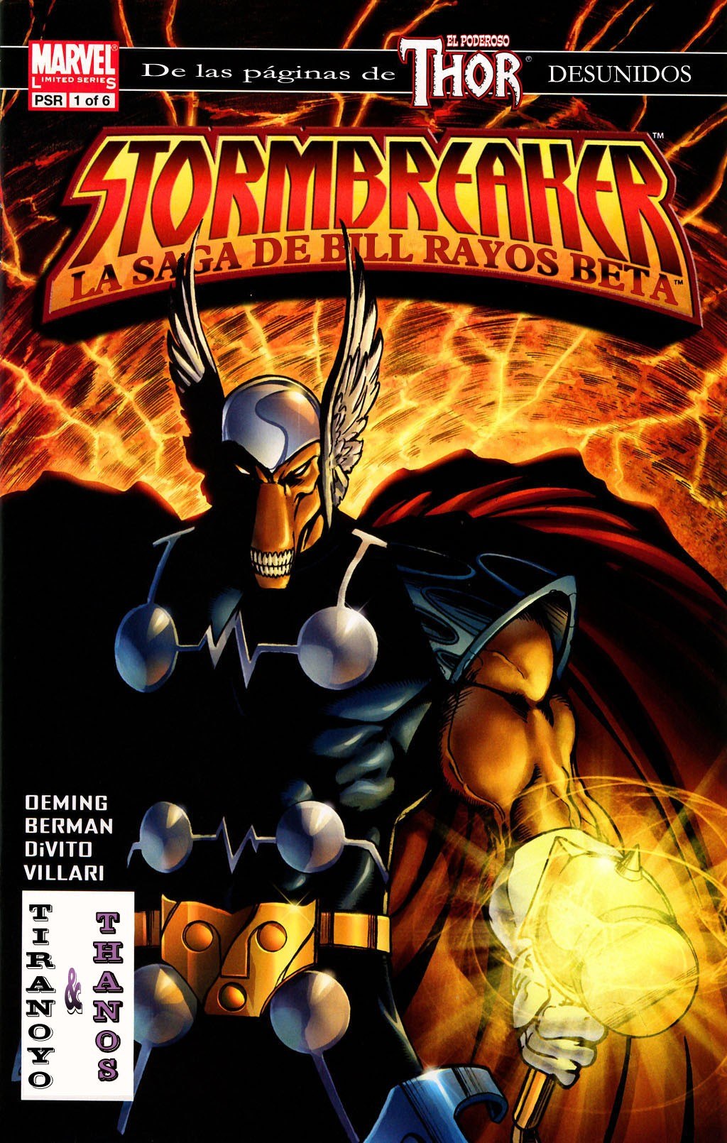Portada ampliada de STORMBREAKER LA SAGA DE BULL RAYOS BETA