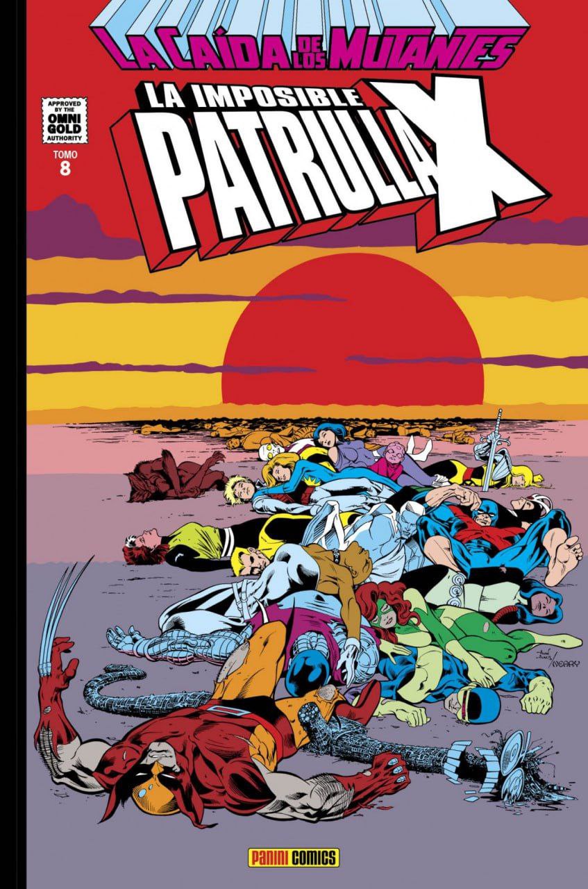 Portada ampliada de La caída de los Mutantes. La imposible Patrulla X