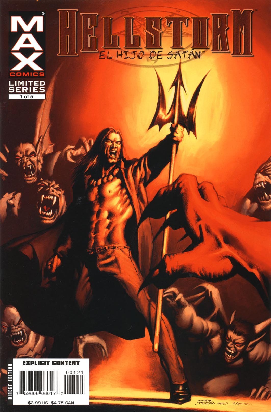 Portada ampliada de HELLSTORM EL HIJO DE SATAN