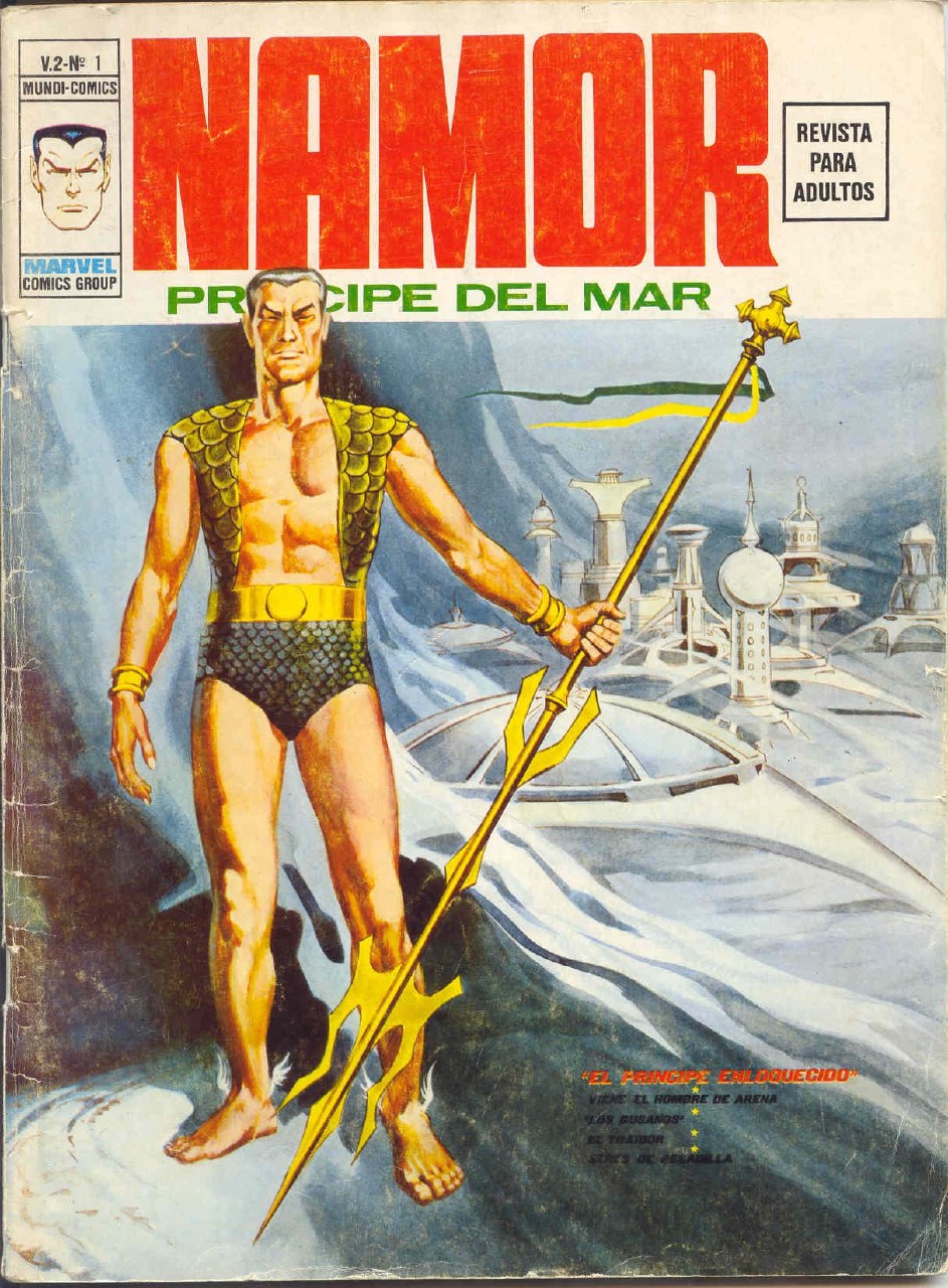 Portada ampliada de NAMOR PRÍNCIPE DEL MAR