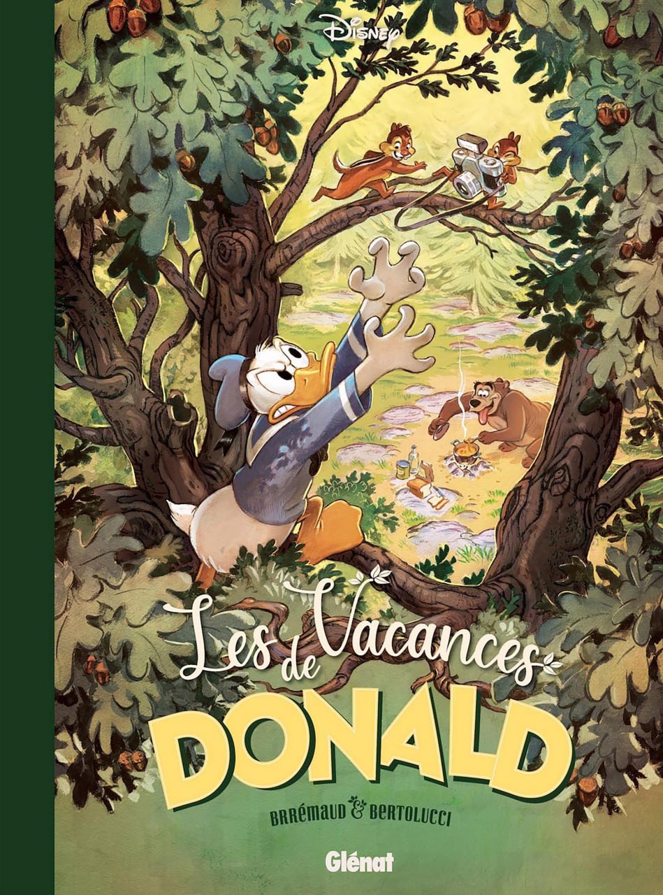 Portada ampliada de Les Vacances de Donald