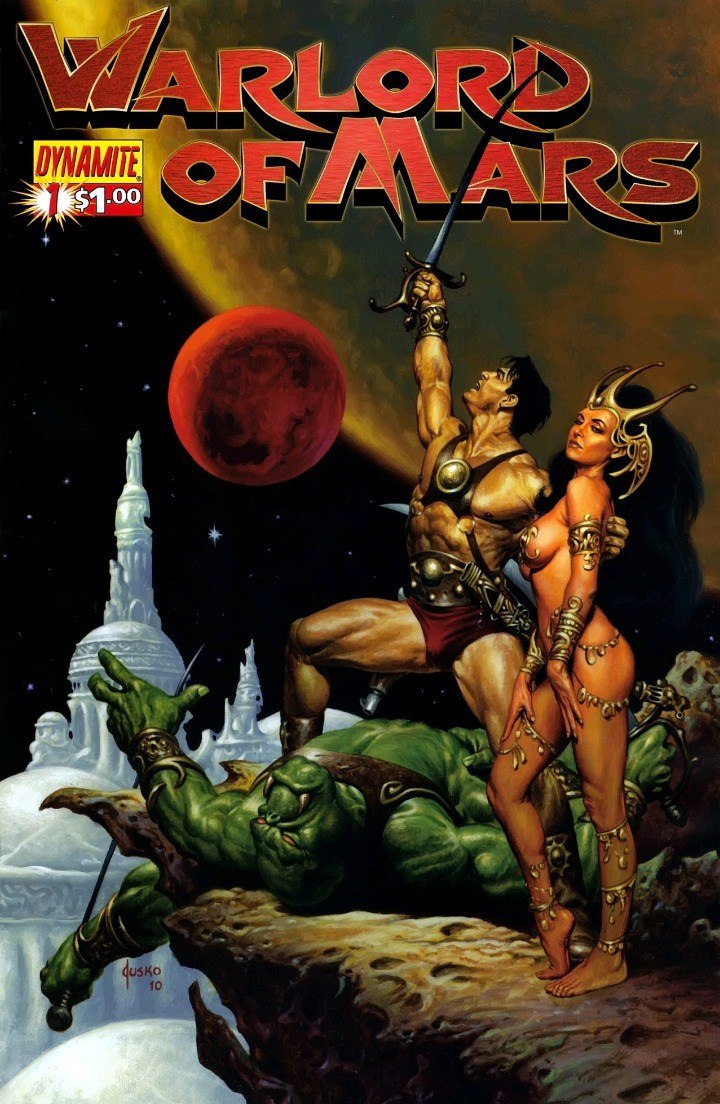 Portada ampliada de Warlord of Mars