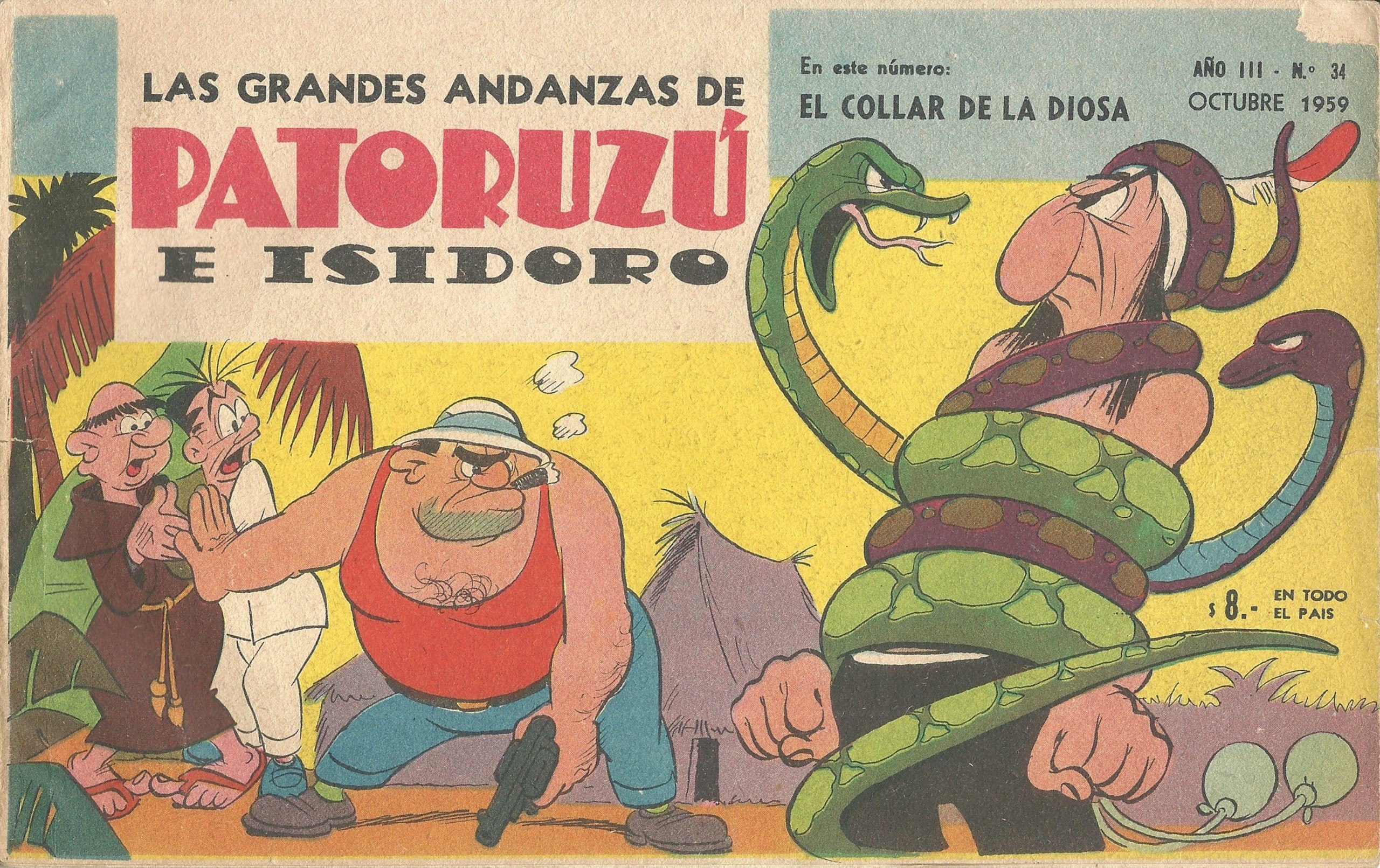 Portada ampliada de LAS GRANDES ANDANZAS DE PATORUZÚ E ISIDORO
