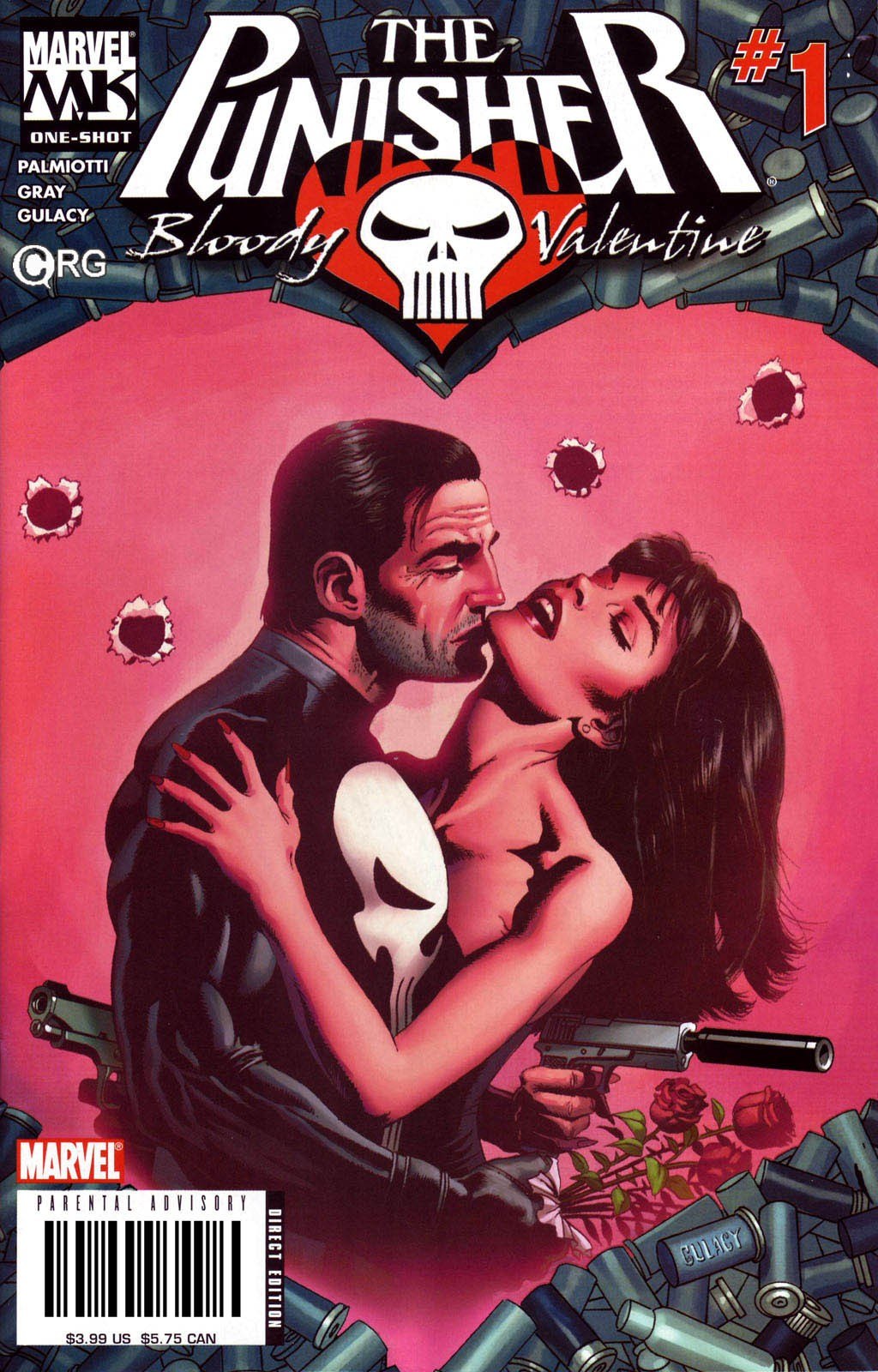 Portada ampliada de The Punisher: Bloody Valentine #1