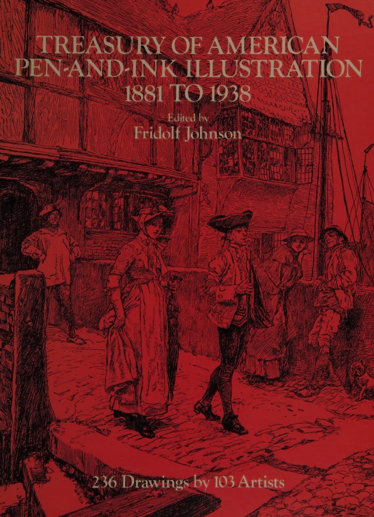 Portada ampliada de Treasury of American pen-and-ink illustration, 1881 to 1938