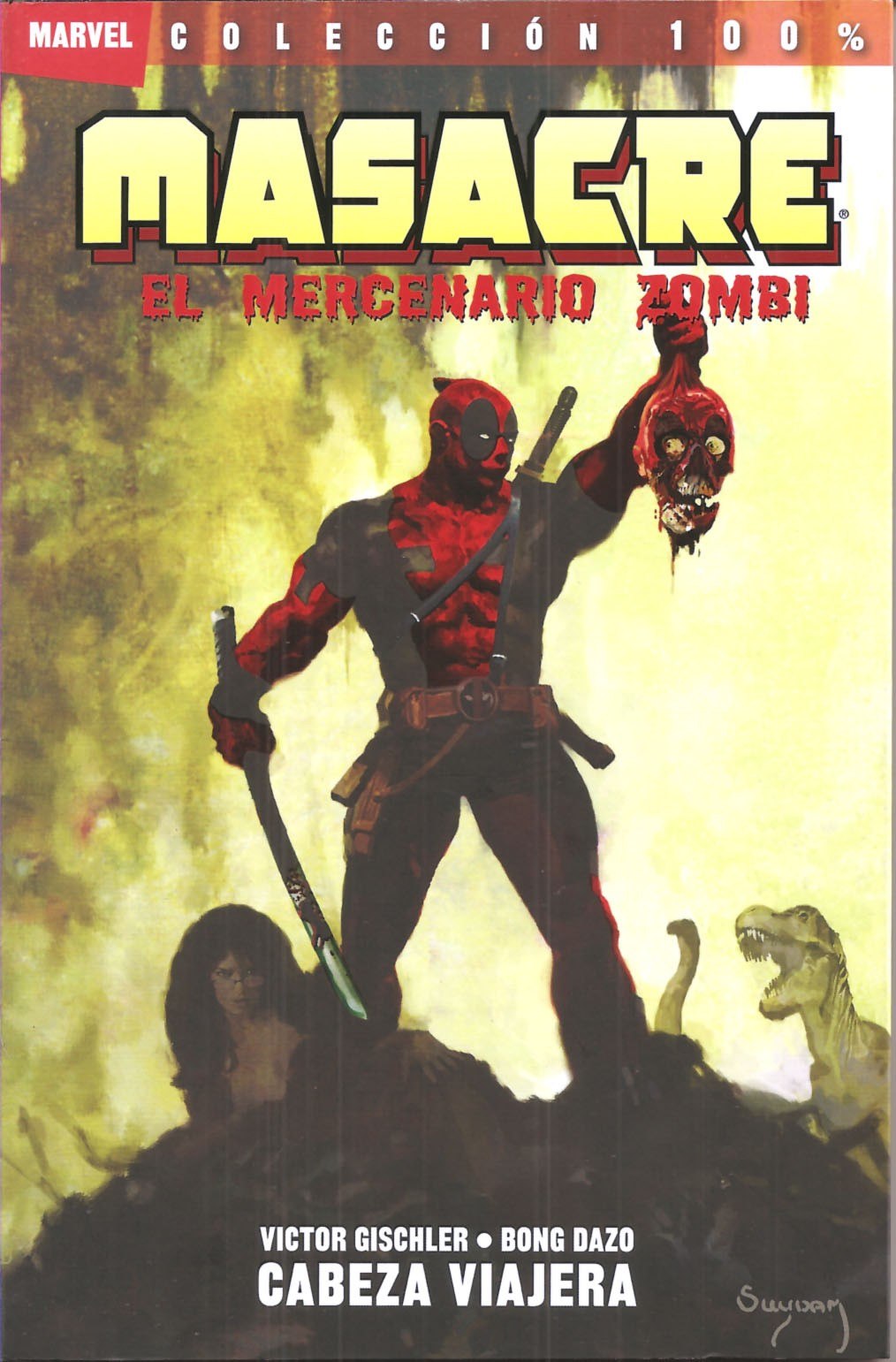 Portada ampliada de MASACRE EL MERCENARIO ZOMBI