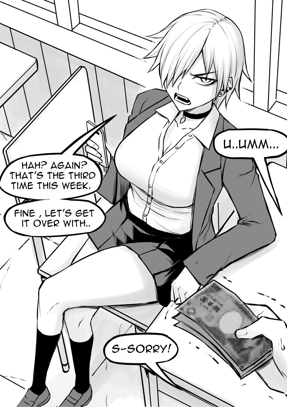 Portada ampliada de Asking-Paying the Class Tomboy for Favors