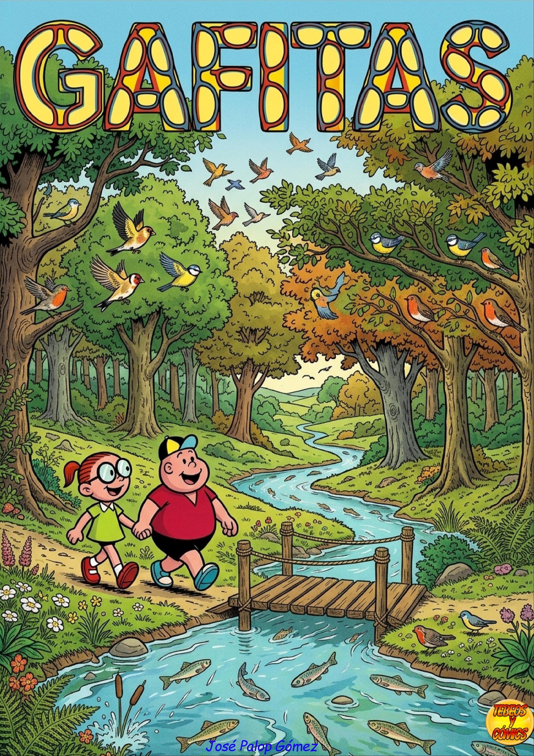 Portada ampliada de INTEGRAL-Gafitas, de Palop (Por Tebeosycomics)