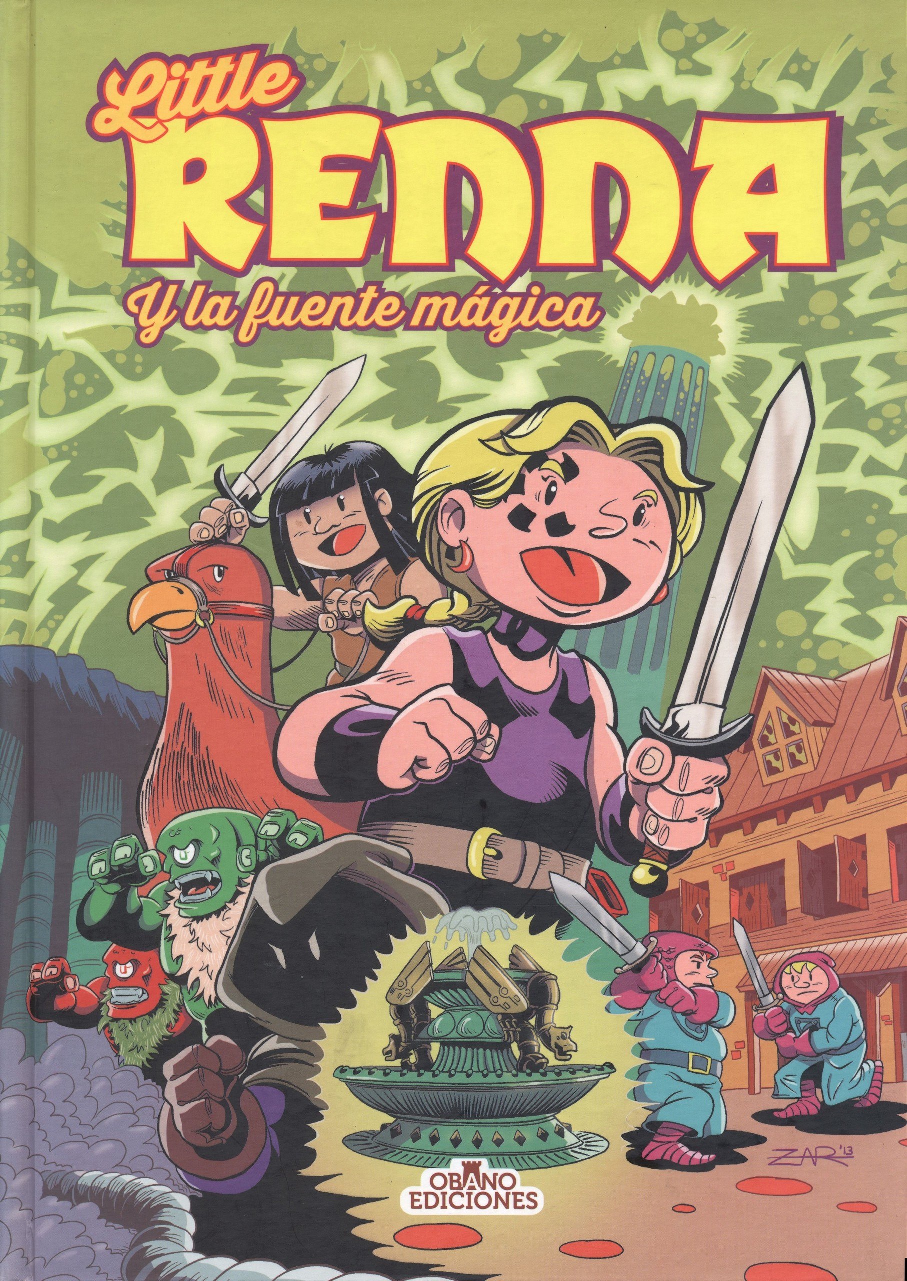 Portada ampliada de Little Renna y la fuente magica (Obano Ediciones) (Tildoras, CRG)