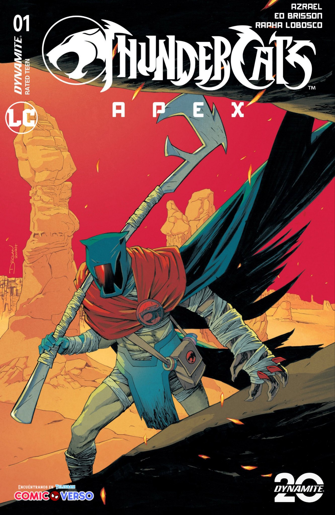 Portada ampliada de THUNDERCATS APEX