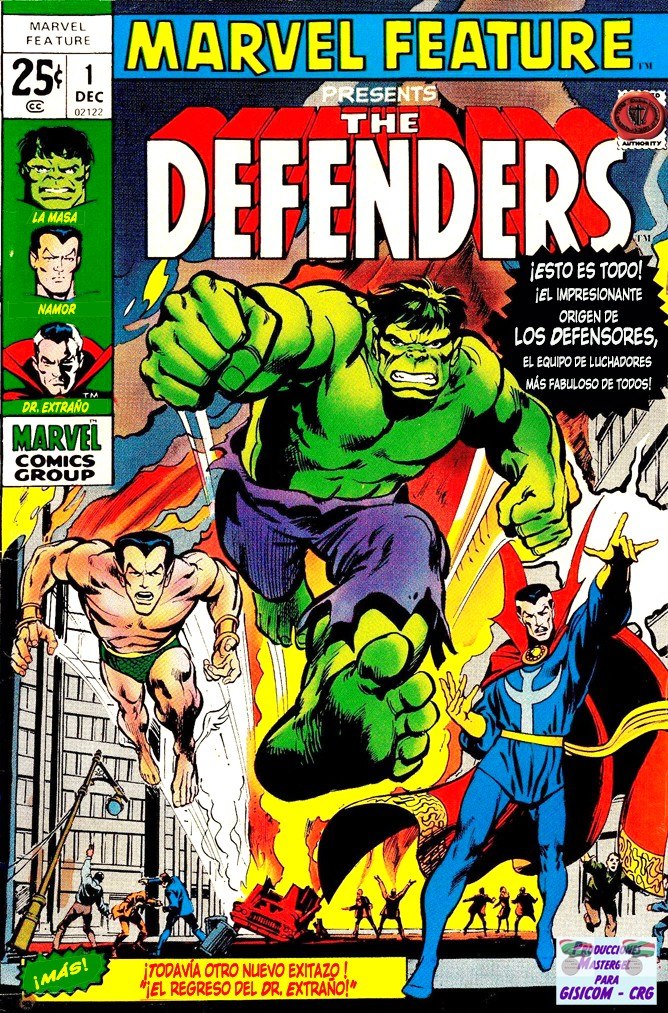 Portada ampliada de THE DEFENDERS