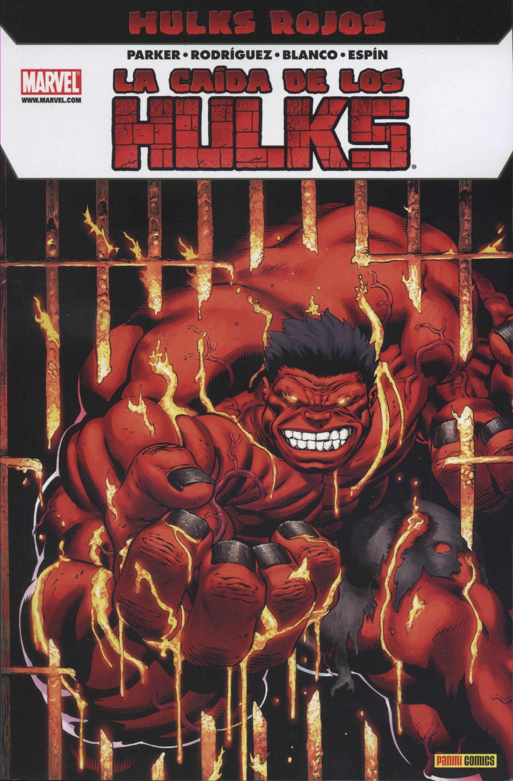 Portada ampliada de LA CAÍDA DE LOS HULKS