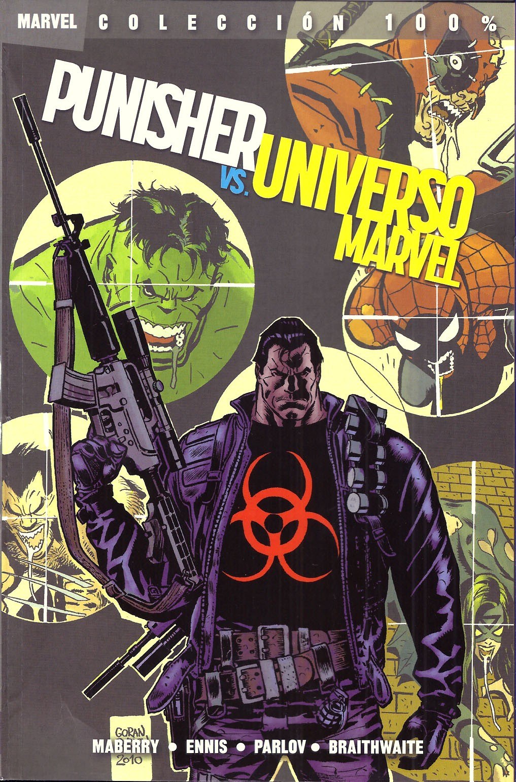 Portada ampliada de PUNISHER VS UNIVERSO MARVEL